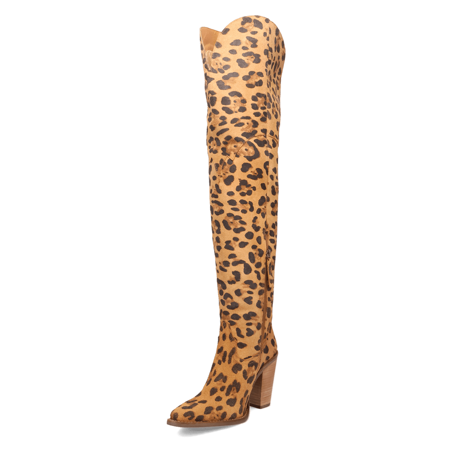 PRODUCT SHOT DIVA LEATHER BOOT AT 225 DEGREE ANGLE