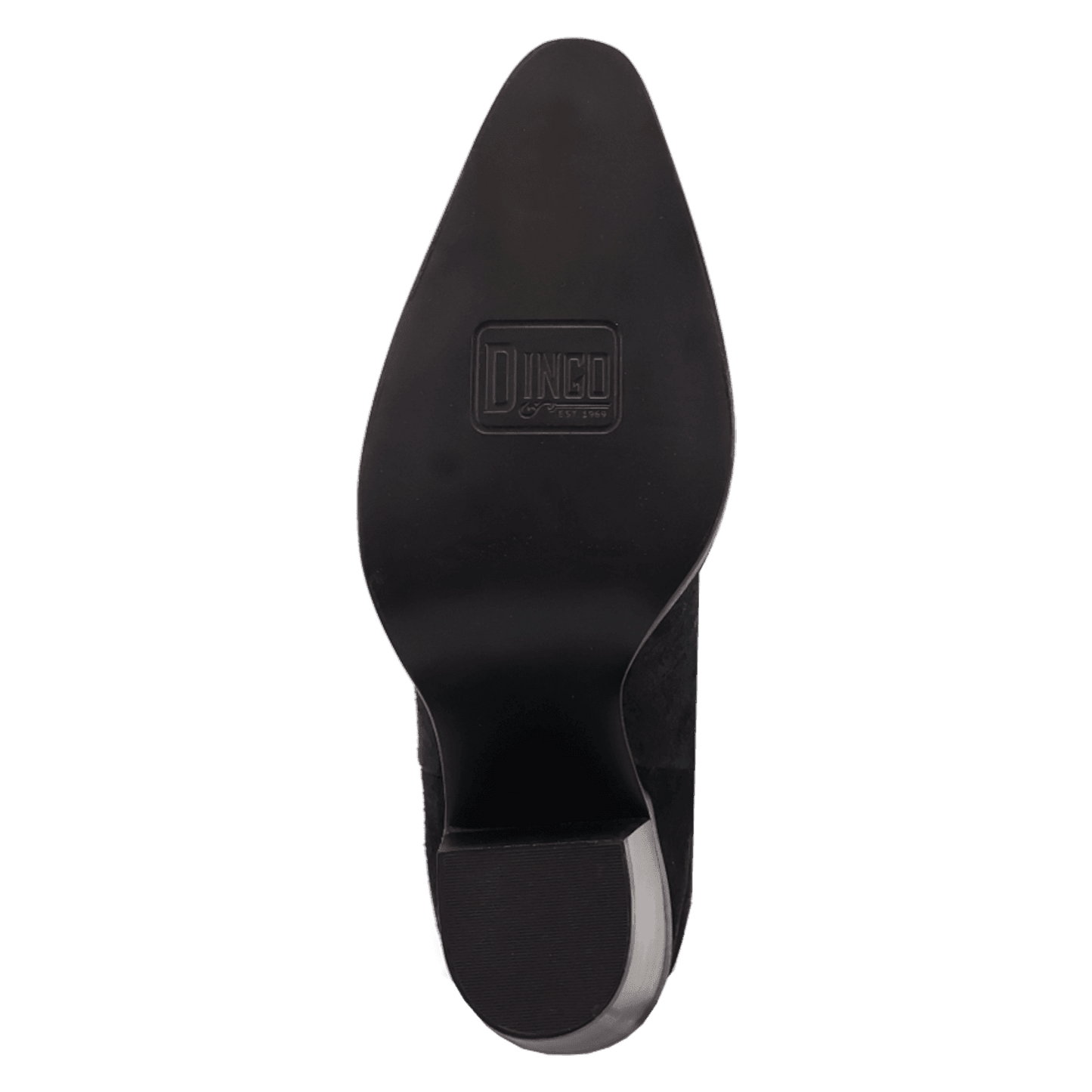 PRODUCT SHOT EVITA LEATHER BOOT AT OUTSOLE ANGLE