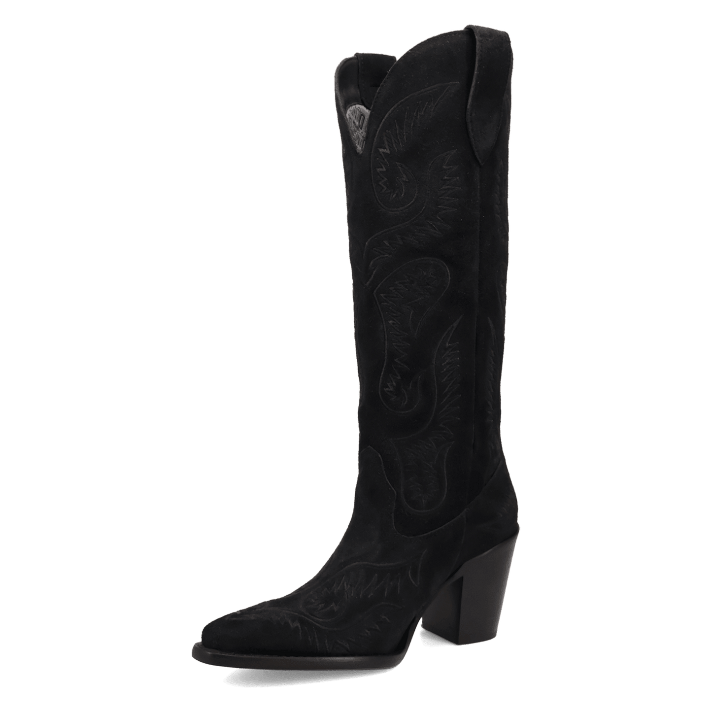 PRODUCT SHOT EVITA LEATHER BOOT AT 225 DEGREE ANGLE