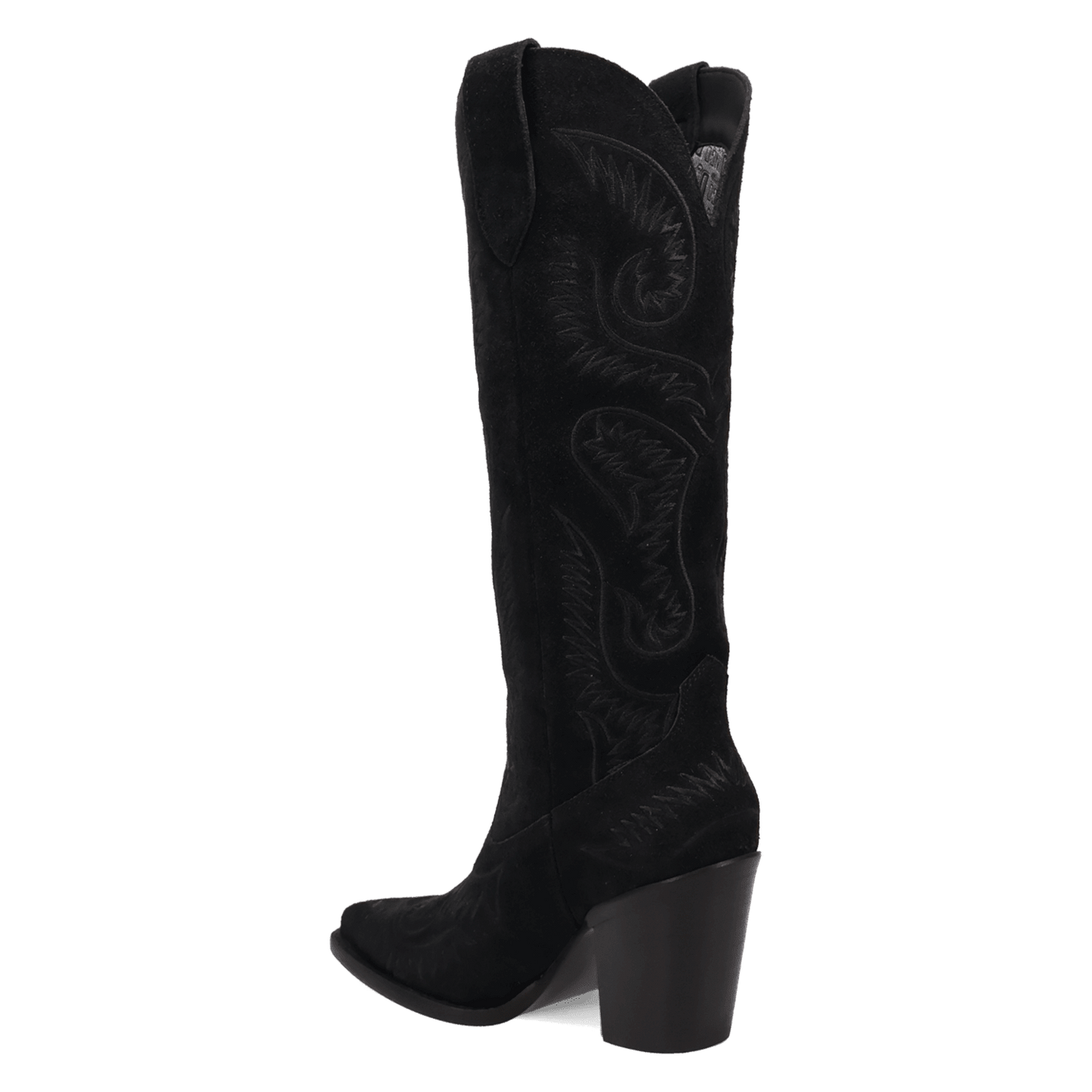 PRODUCT SHOT EVITA LEATHER BOOT AT 270 DEGREE ANGLE