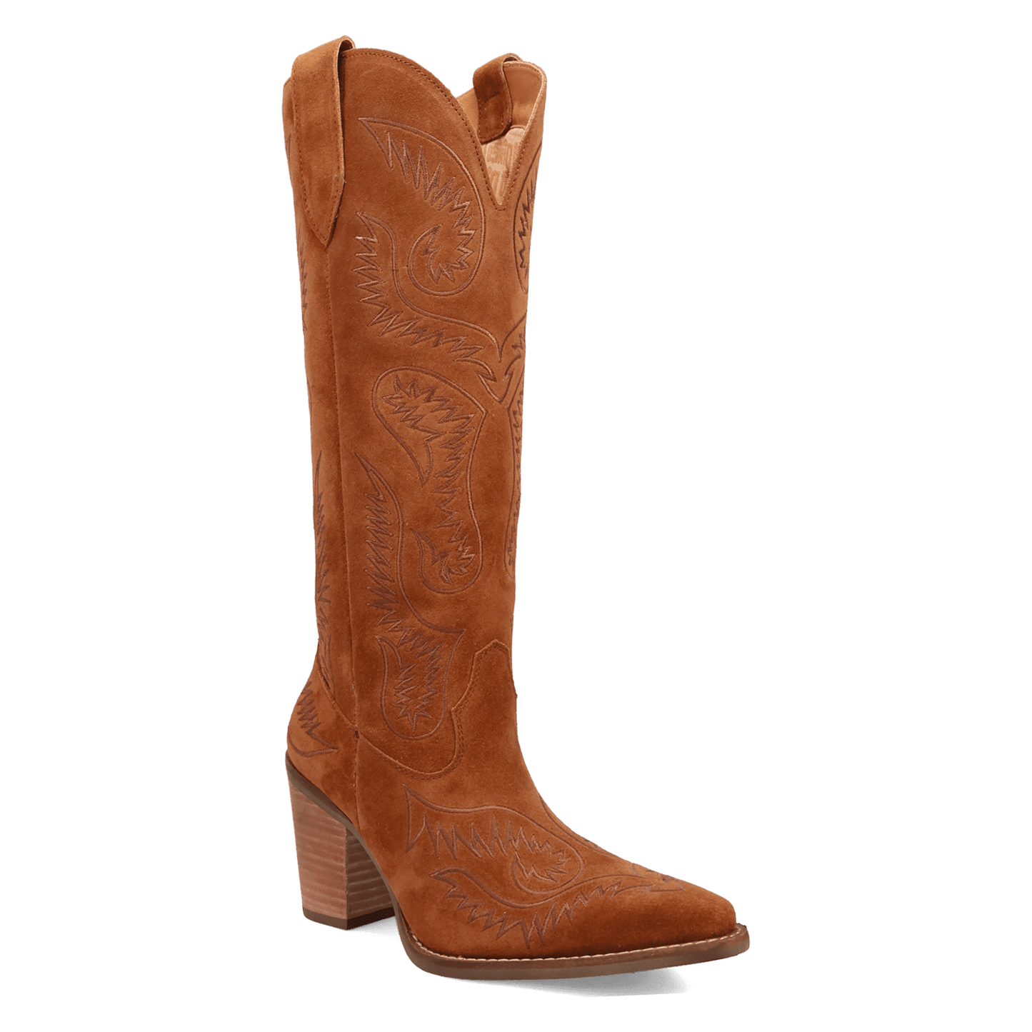 PRODUCT SHOT EVITA LEATHER BOOT AT 45 DEGREE ANGLE