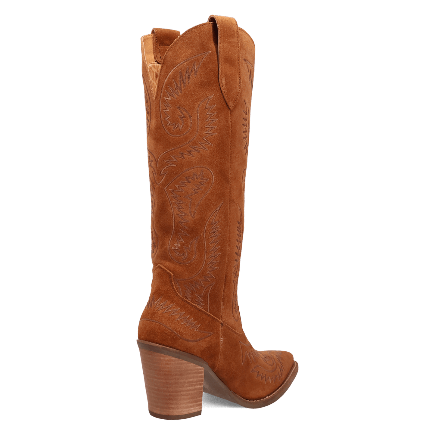 PRODUCT SHOT EVITA LEATHER BOOT AT 315 DEGREE ANGLE