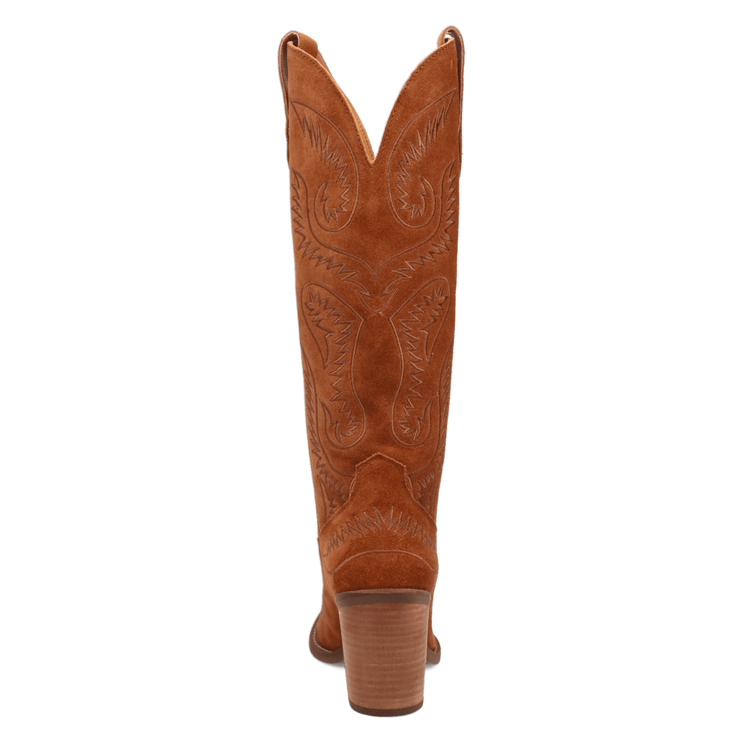 PRODUCT SHOT EVITA LEATHER BOOT AT 180 DEGREE BACK ANGLE