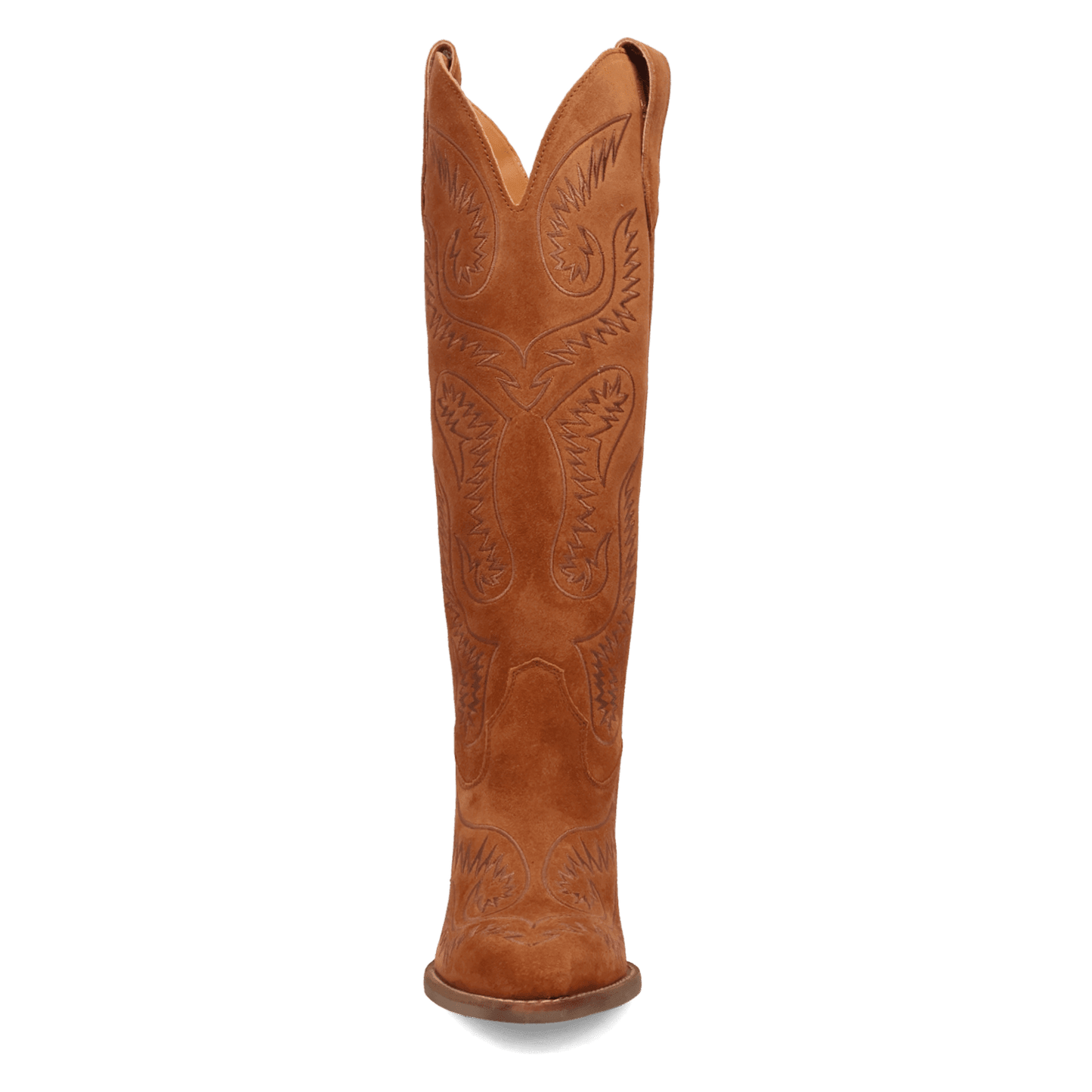 PRODUCT SHOT EVITA LEATHER BOOT AT FRONT ANGLE