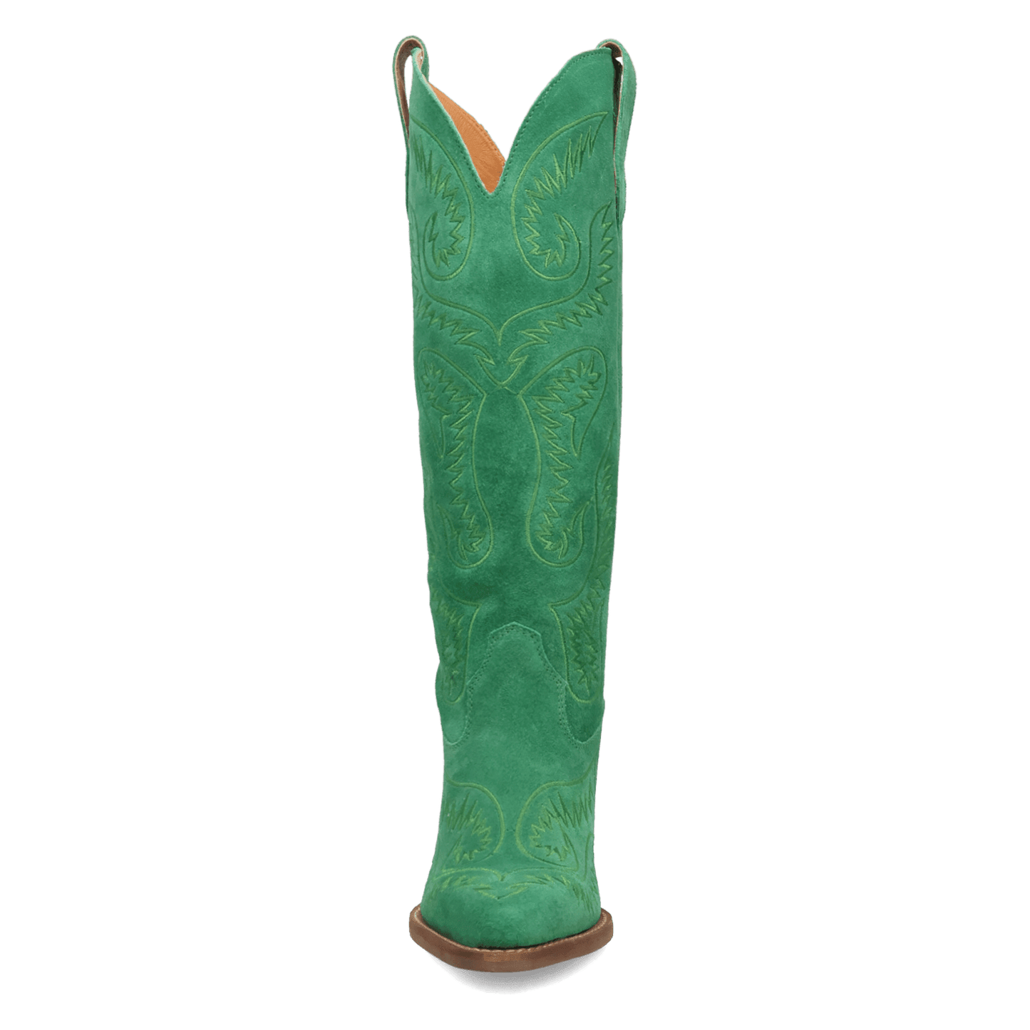 PRODUCT SHOT EVITA LEATHER BOOT AT FRONT ANGLE