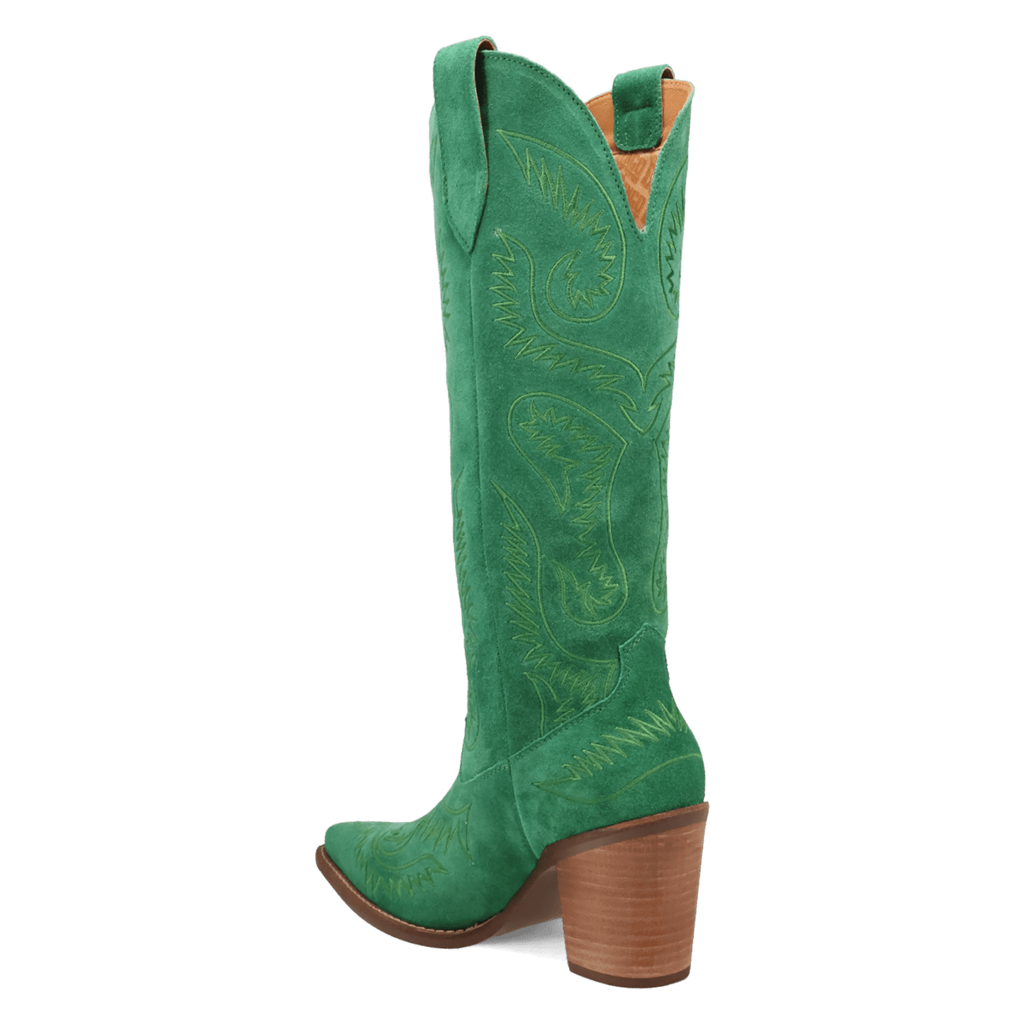 PRODUCT SHOT EVITA LEATHER BOOT AT 270 DEGREE ANGLE