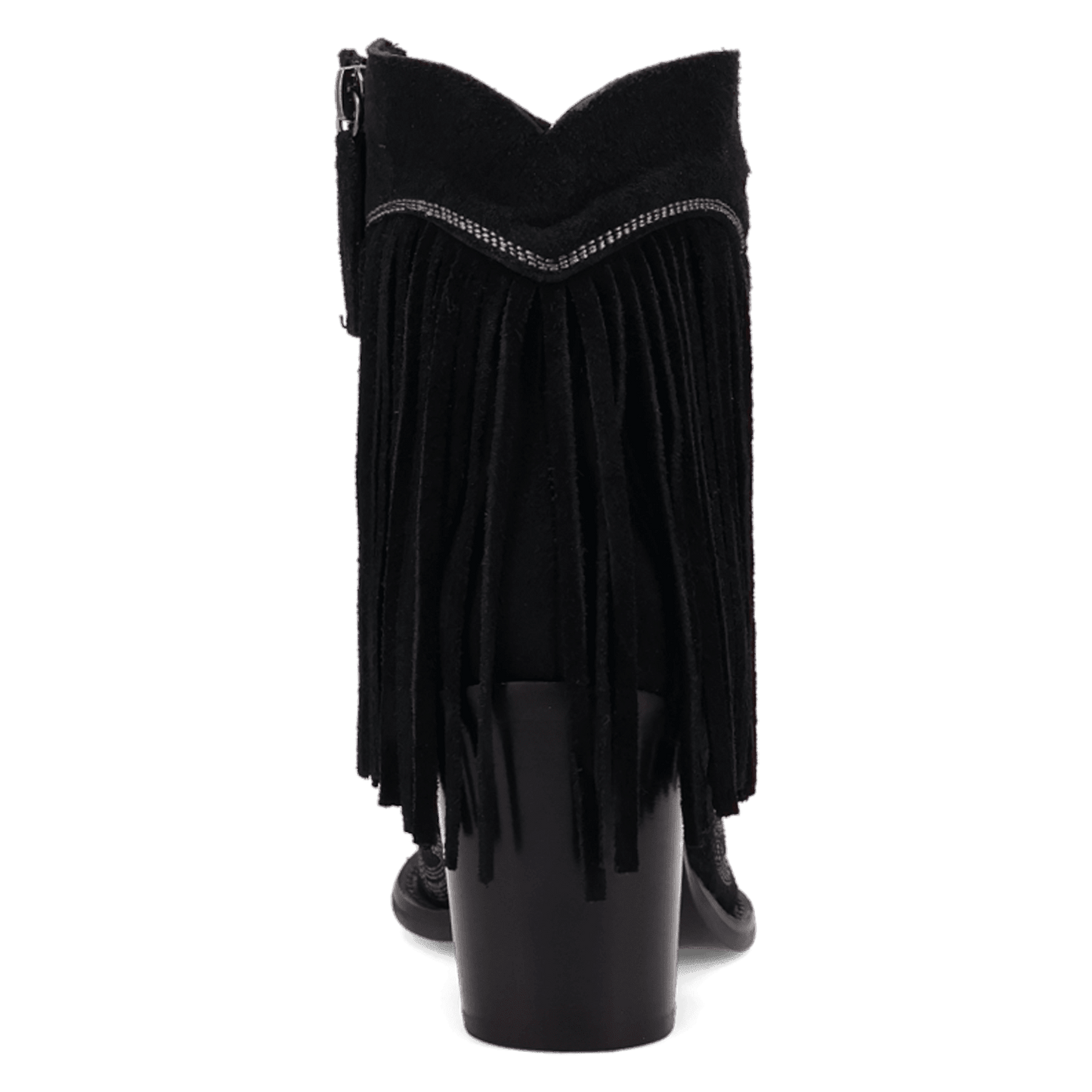 PRODUCT SHOT WILD SAGE LEATHER BOOTIE AT 180 DEGREE BACK ANGLE