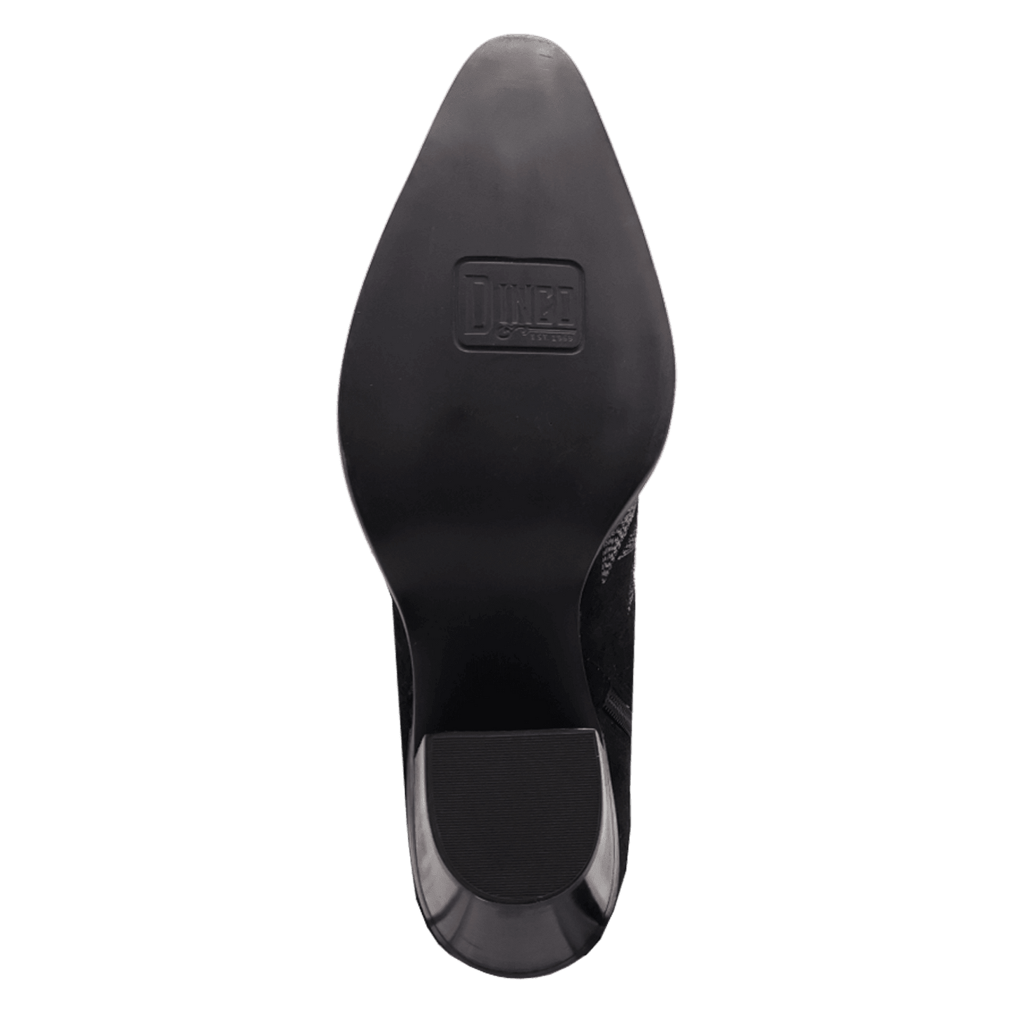 PRODUCT SHOT WILD SAGE LEATHER BOOTIE AT OUTSOLE ANGLE