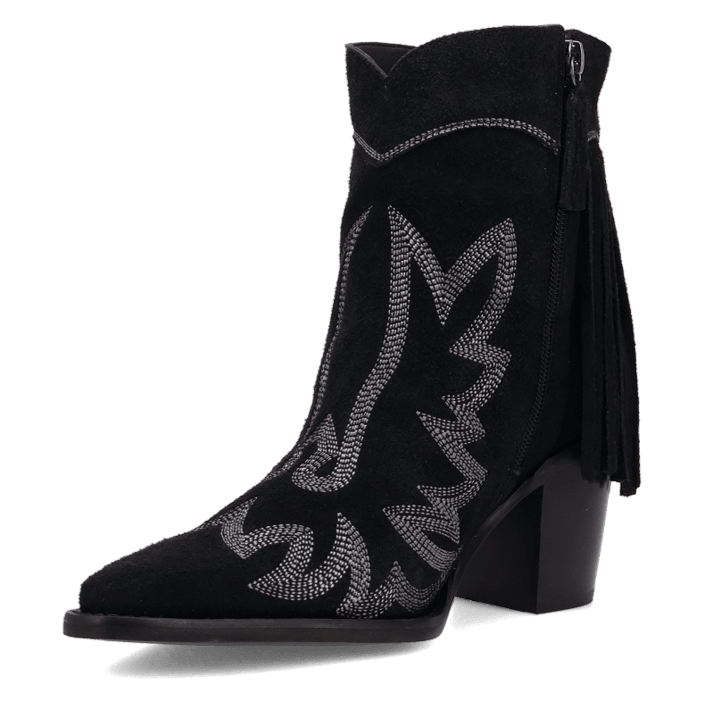 PRODUCT SHOT WILD SAGE LEATHER BOOTIE AT 225 DEGREE ANGLE