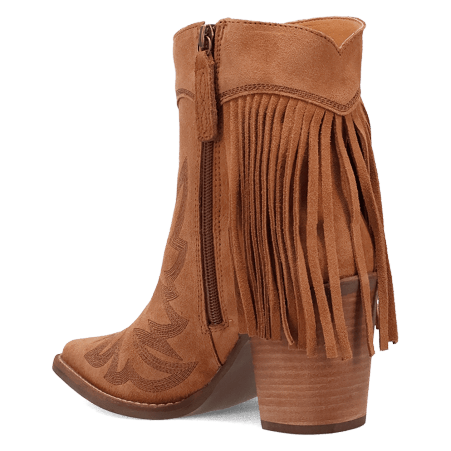 PRODUCT SHOT WILD SAGE LEATHER BOOTIE AT 270 DEGREE ANGLE