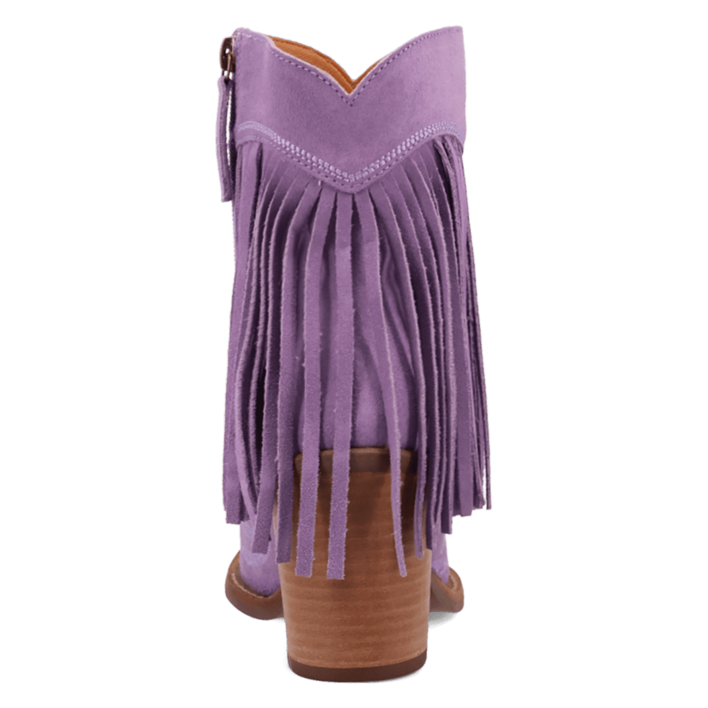 PRODUCT SHOT WILD SAGE LEATHER BOOTIE AT 180 DEGREE BACK ANGLE