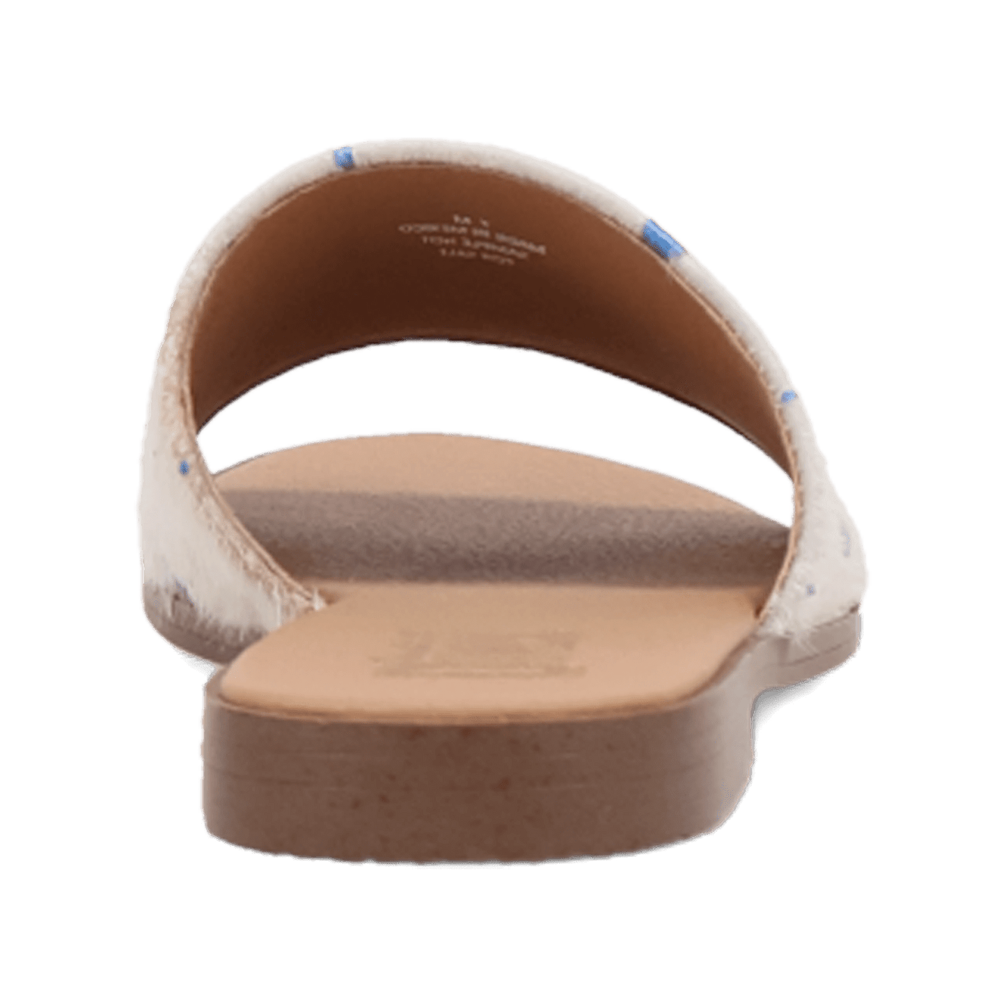 PRODUCT SHOT MOO MOO SANDAL AT 180 DEGREE BACK ANGLE