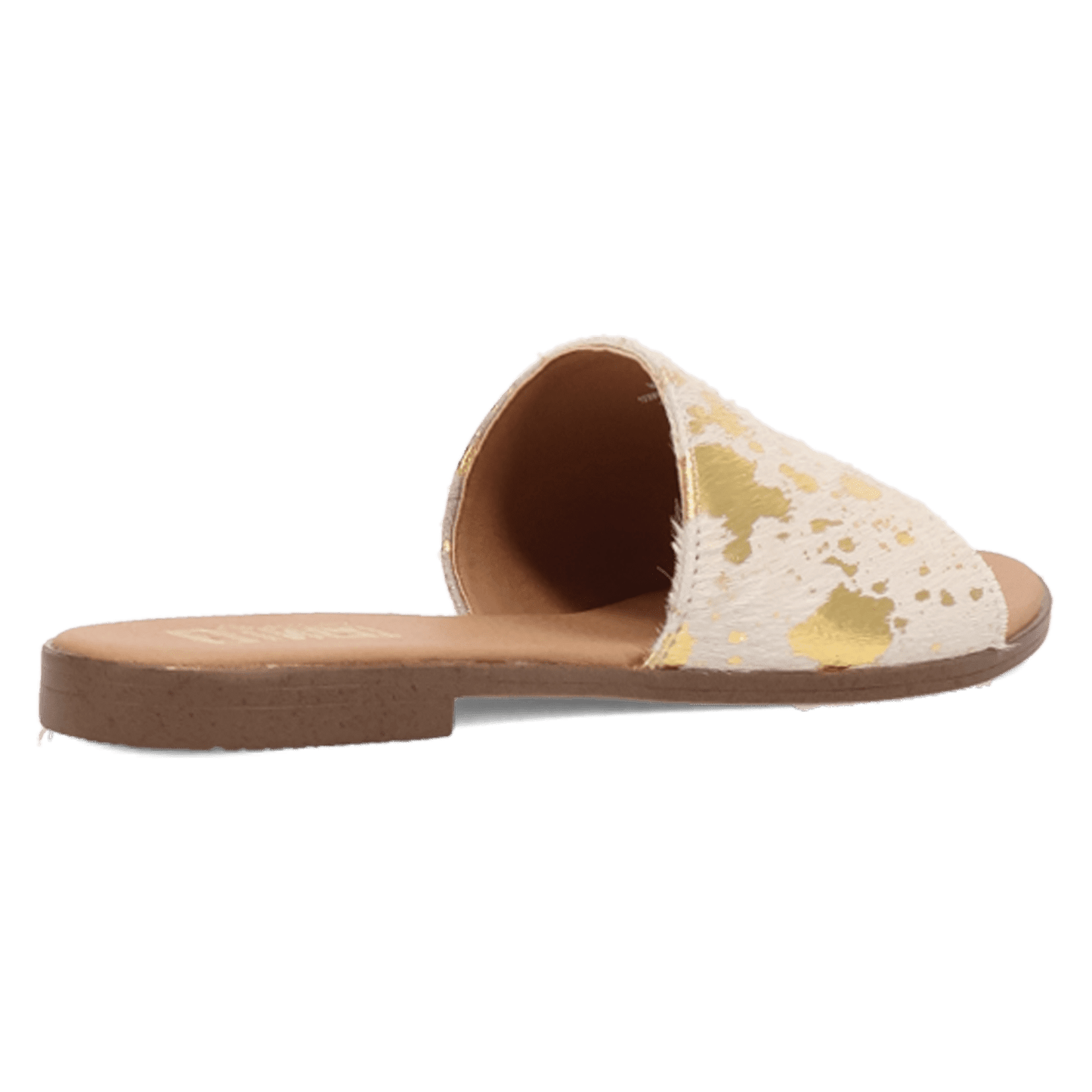 PRODUCT SHOT MOO MOO SANDAL AT 315 DEGREE ANGLE