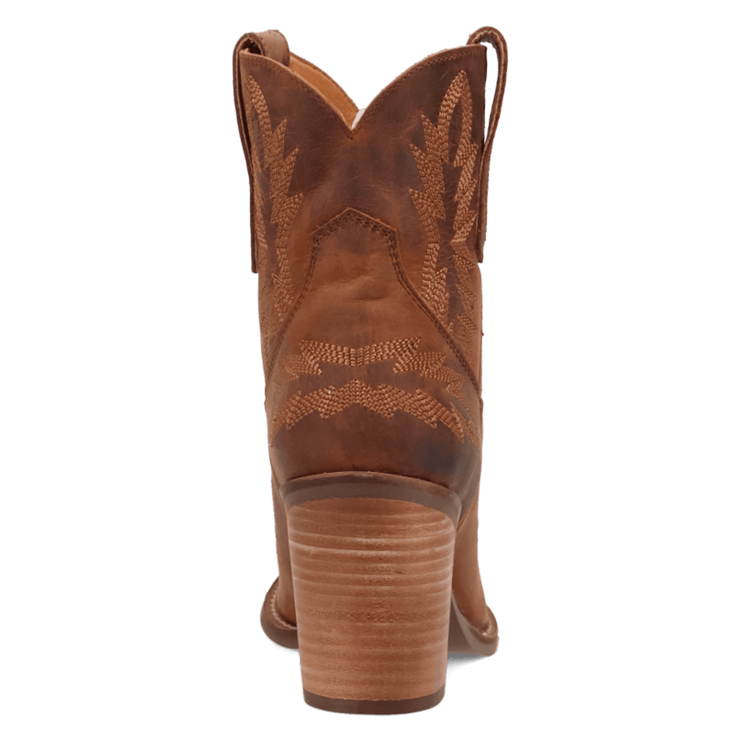 PRODUCT SHOT ROCKY TOP LEATHER BOOTIE AT 180 DEGREE BACK ANGLE
