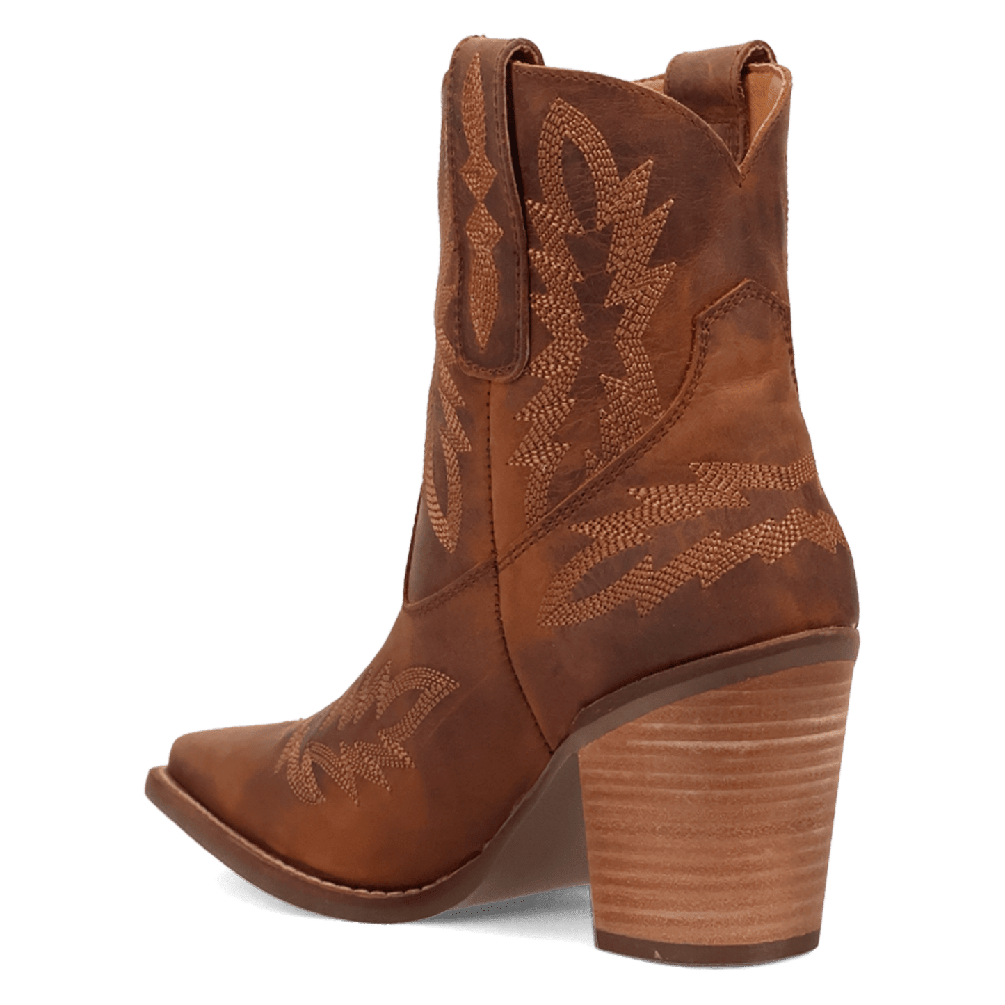 PRODUCT SHOT ROCKY TOP LEATHER BOOTIE AT 270 DEGREE ANGLE