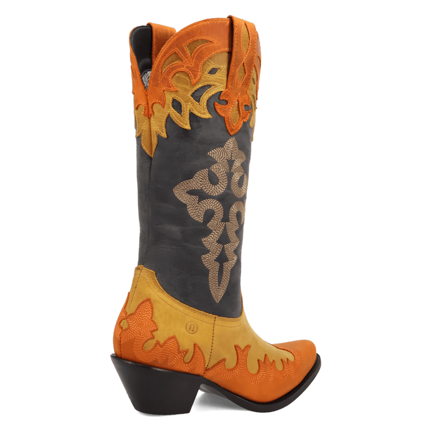 PRODUCT SHOT HOLY ROLLER LEATHER BOOT AT 315 DEGREE ANGLE