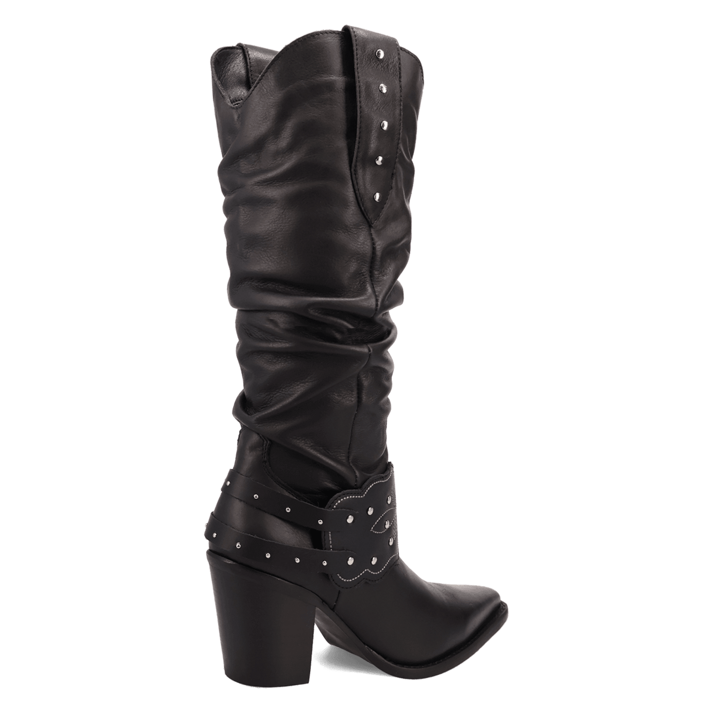 PRODUCT SHOT GRIT N' GRACE LEATHER BOOT AT 315 DEGREE ANGLE