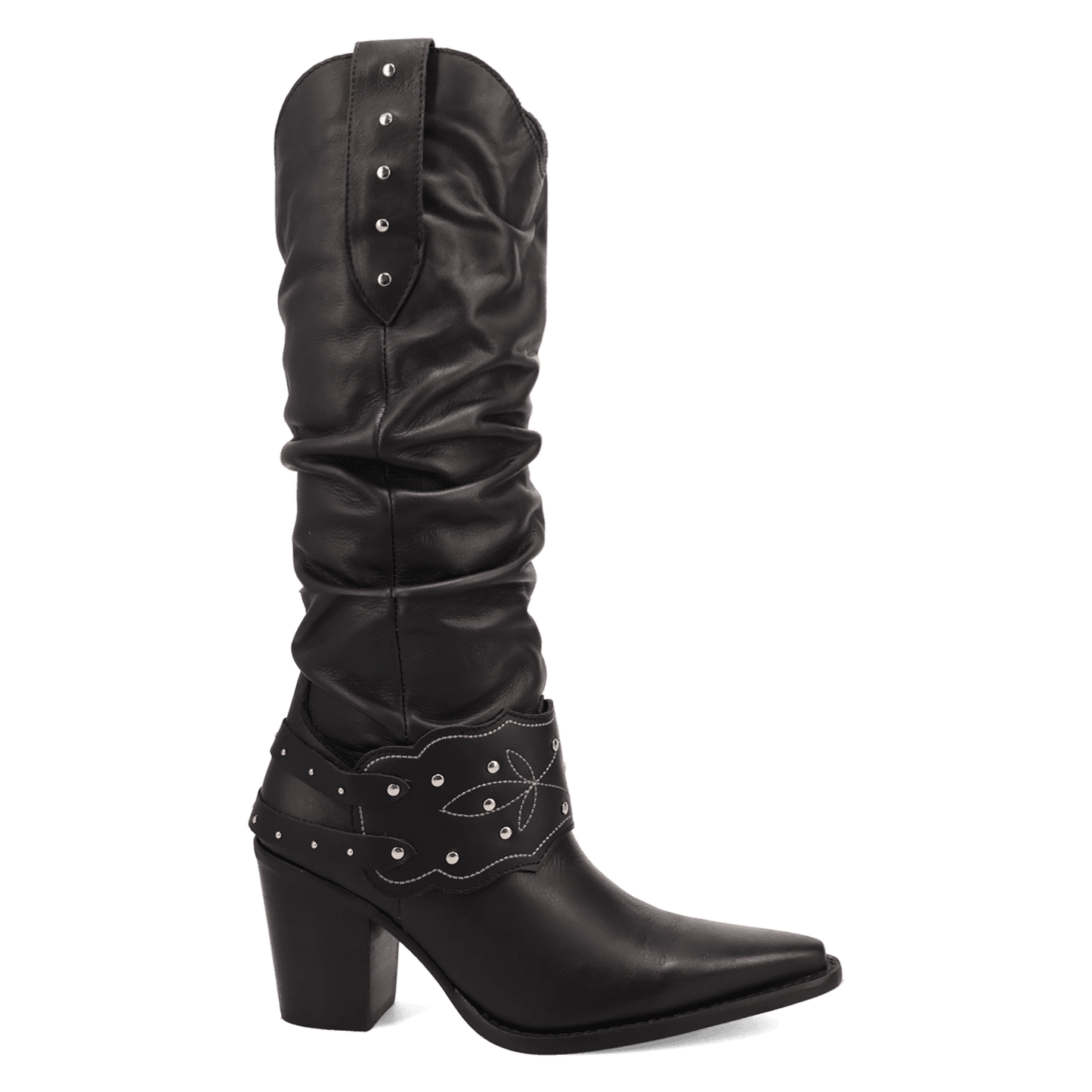 PRODUCT SHOT GRIT N' GRACE LEATHER BOOT AT 90 DEGREE INSIDE ANGLE