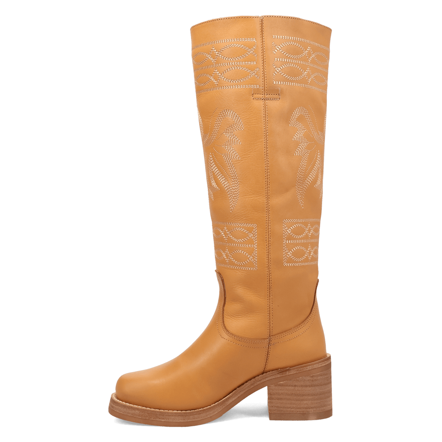 PRODUCT SHOT AVALON LEATHER BOOT AT 135 DEGREE OUTSIDE ANGLE