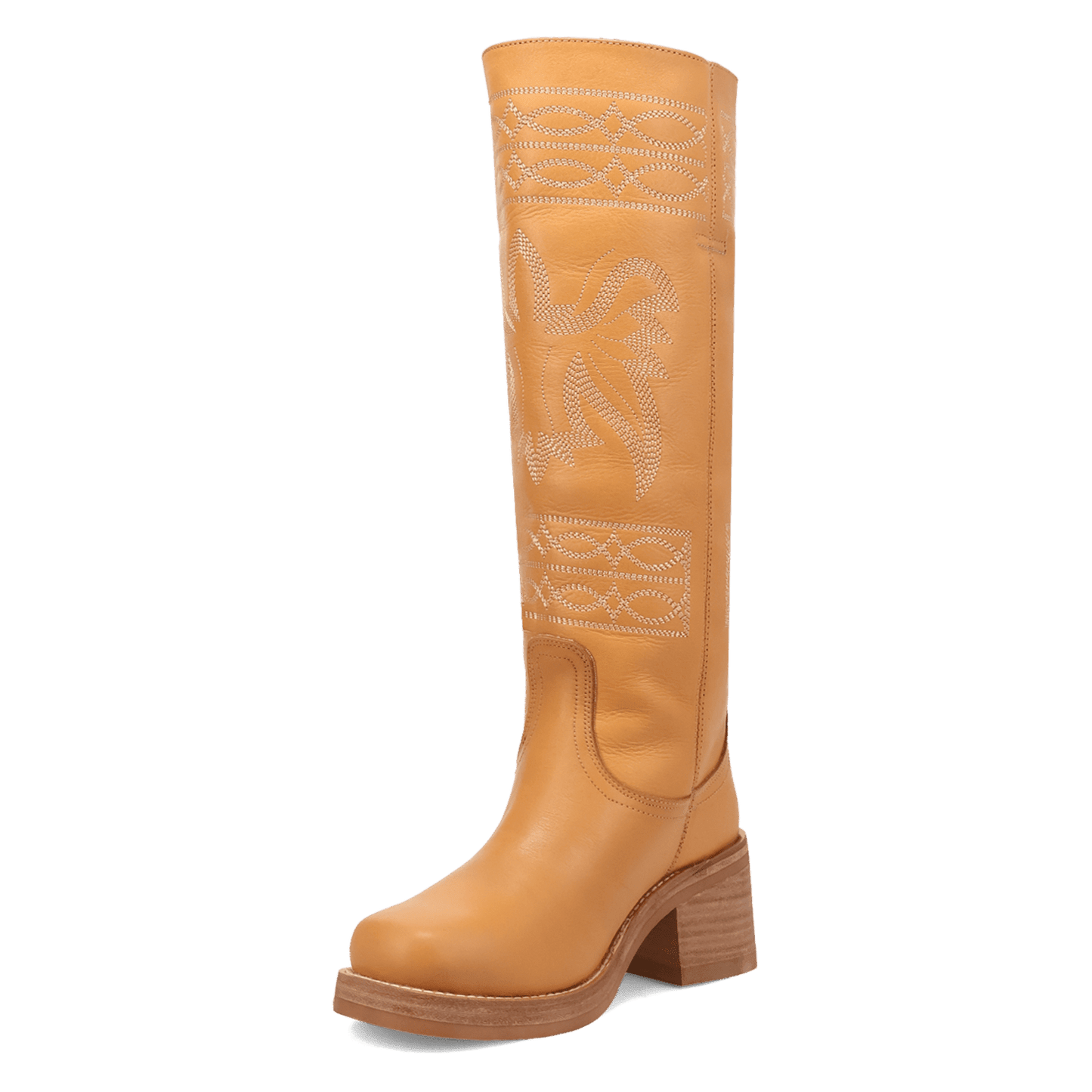 PRODUCT SHOT AVALON LEATHER BOOT AT 225 DEGREE ANGLE