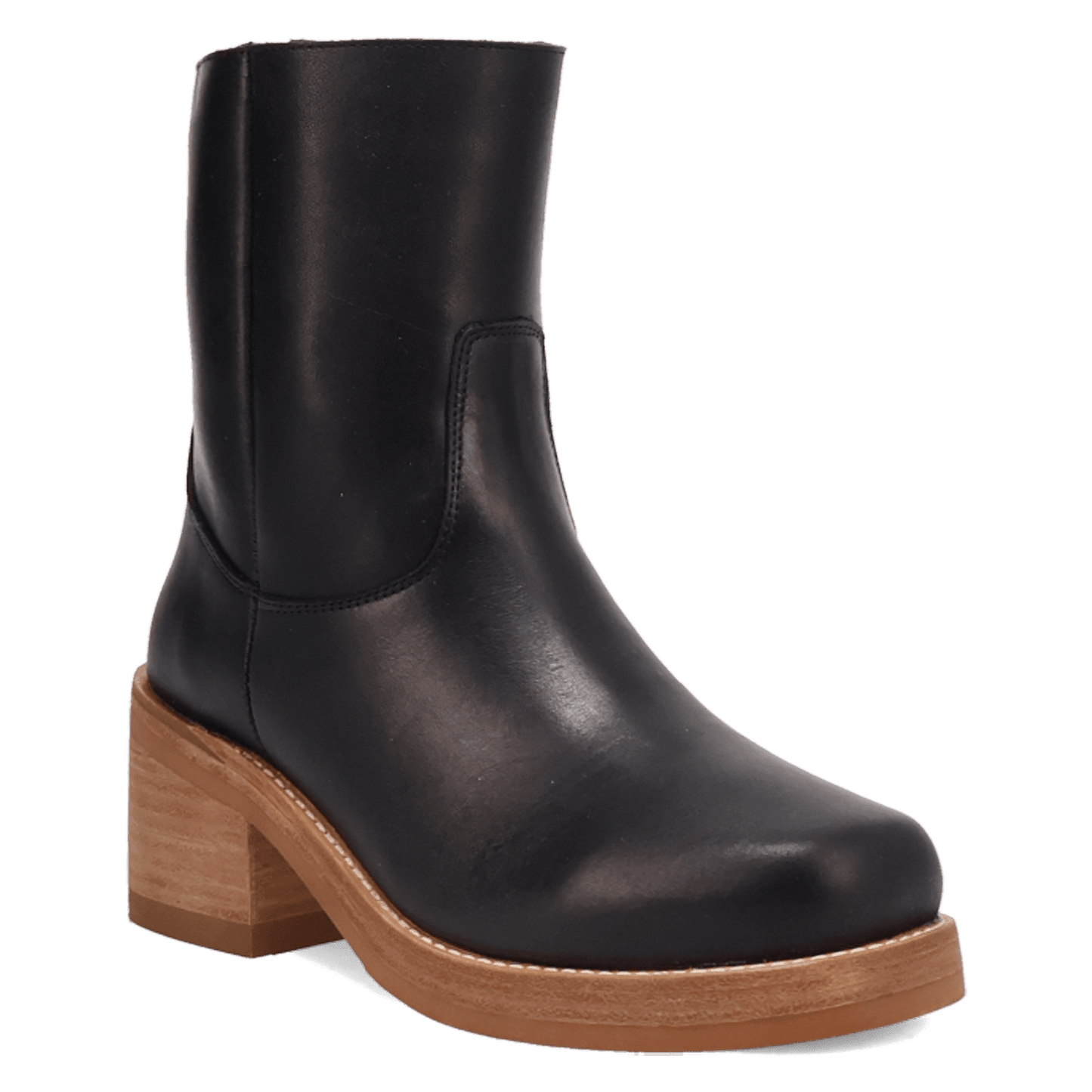 PRODUCT SHOT ROXY LEATHER BOOTIE AT 45 DEGREE ANGLE