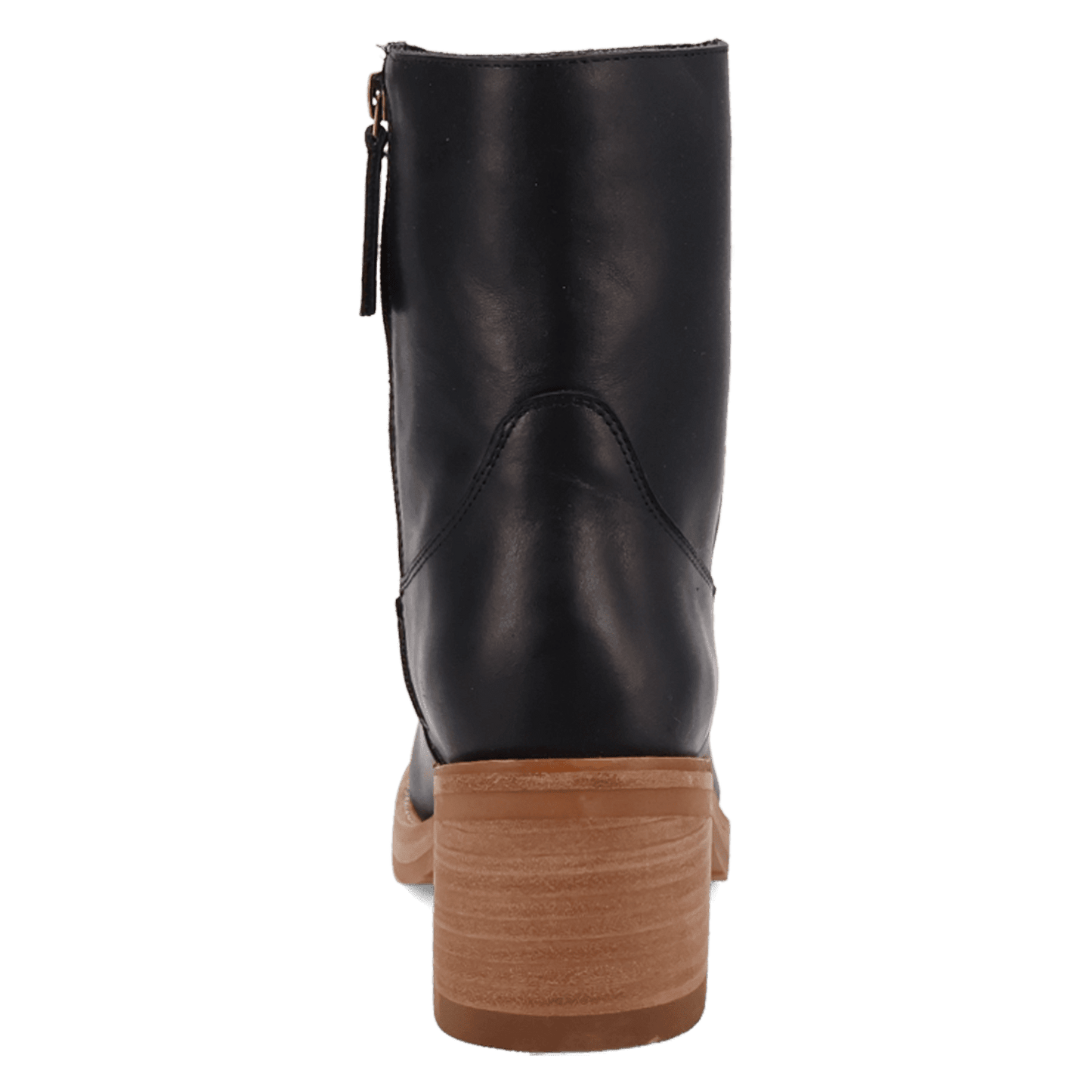 PRODUCT SHOT ROXY LEATHER BOOTIE AT 180 DEGREE BACK ANGLE