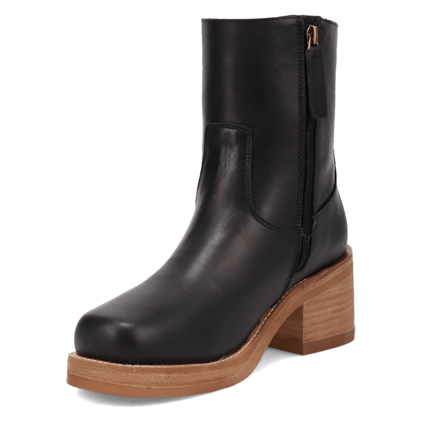 PRODUCT SHOT ROXY LEATHER BOOTIE AT 225 DEGREE ANGLE