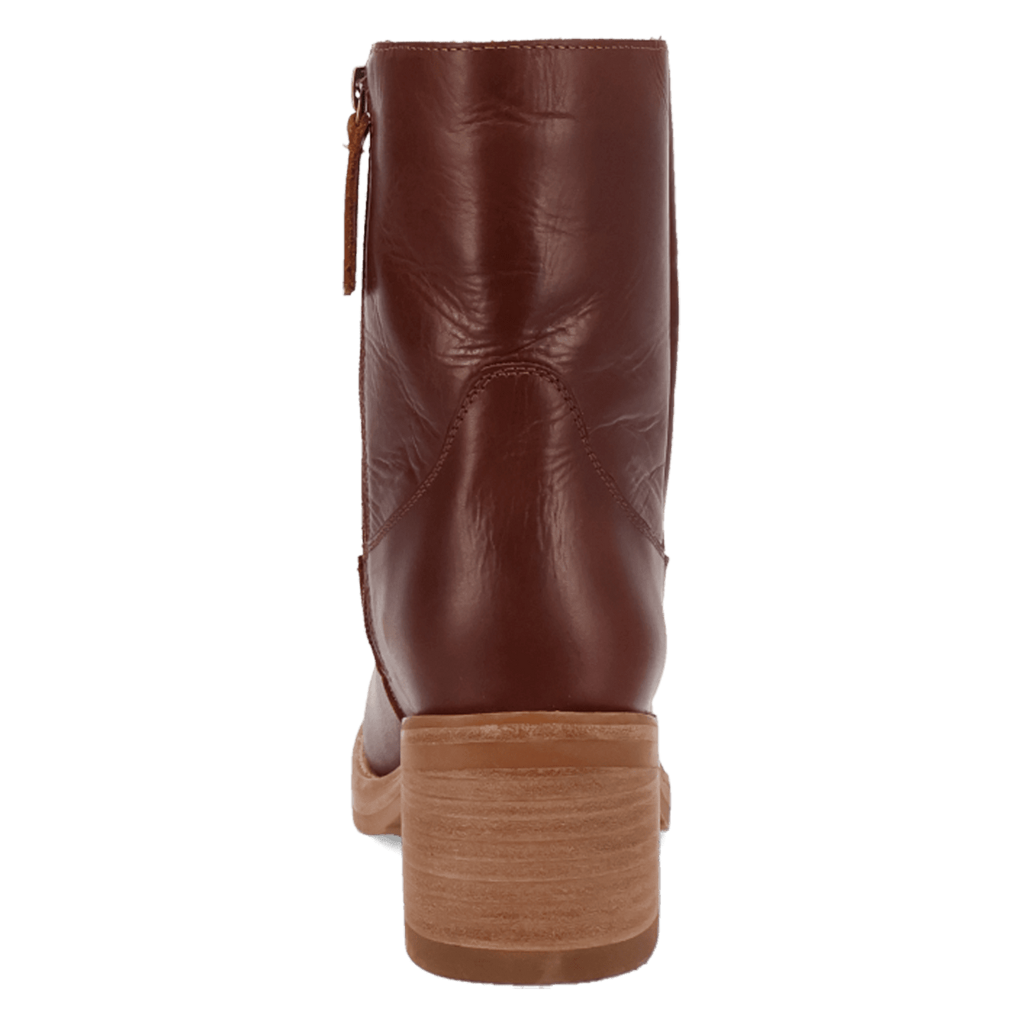 PRODUCT SHOT ROXY LEATHER BOOTIE AT 180 DEGREE BACK ANGLE