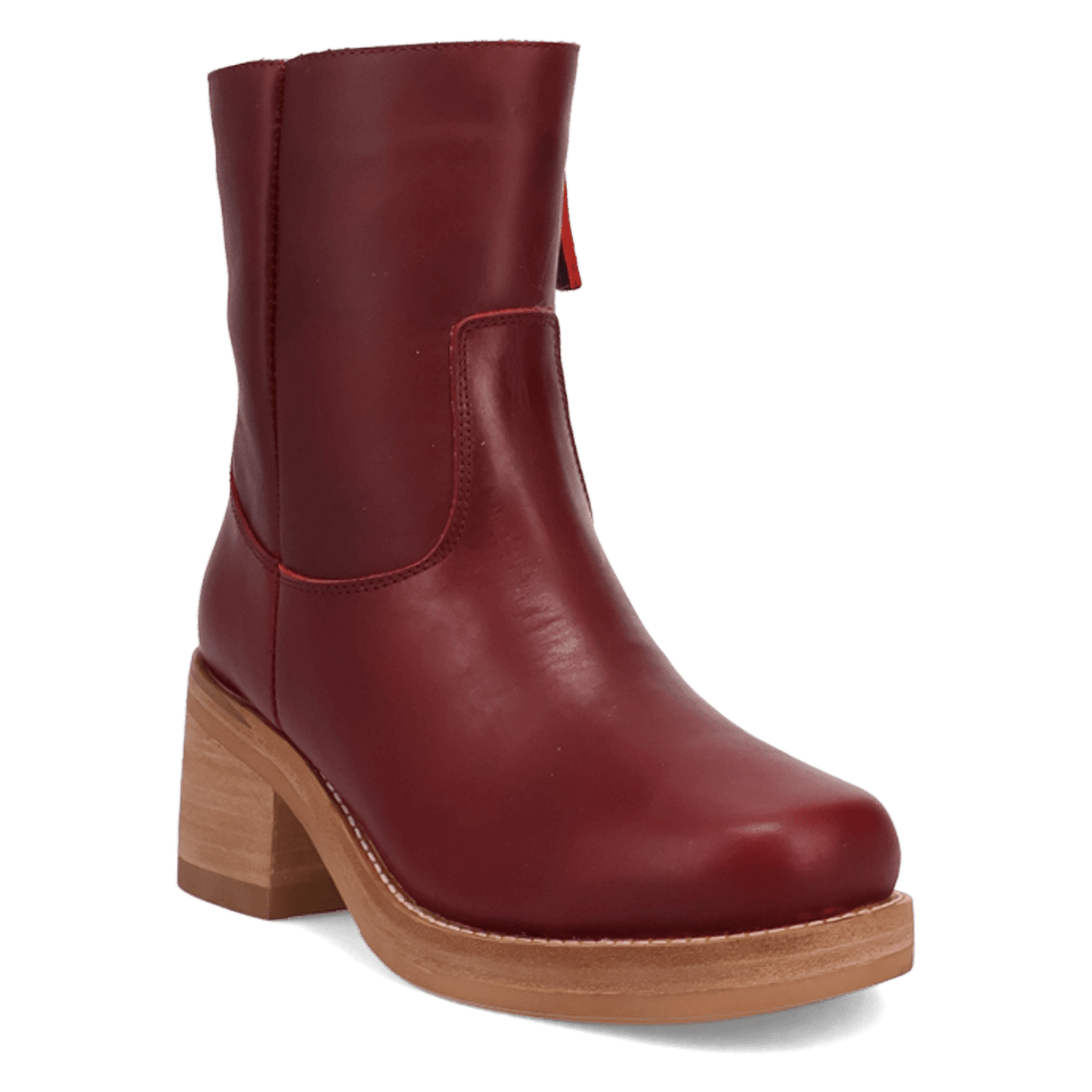 PRODUCT SHOT ROXY LEATHER BOOTIE AT 45 DEGREE ANGLE
