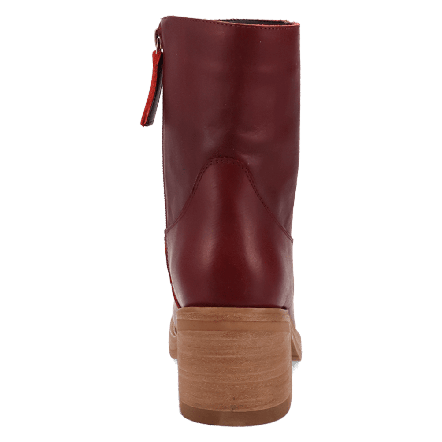 PRODUCT SHOT ROXY LEATHER BOOTIE AT 180 DEGREE BACK ANGLE