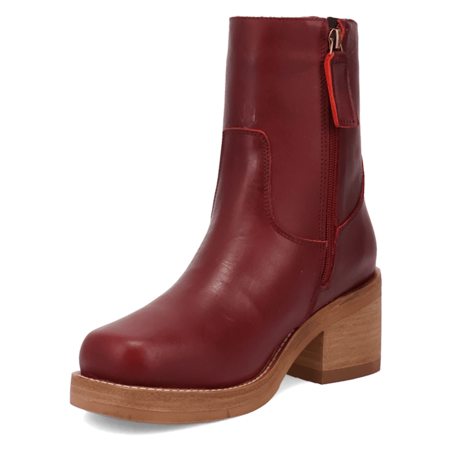 PRODUCT SHOT ROXY LEATHER BOOTIE AT 225 DEGREE ANGLE