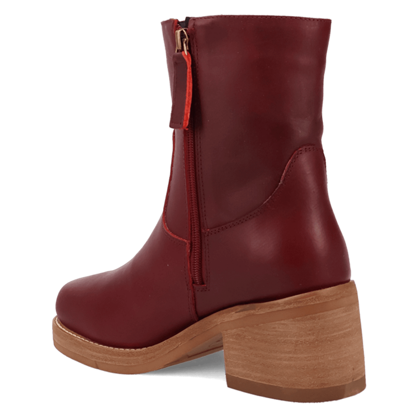 PRODUCT SHOT ROXY LEATHER BOOTIE AT 270 DEGREE ANGLE