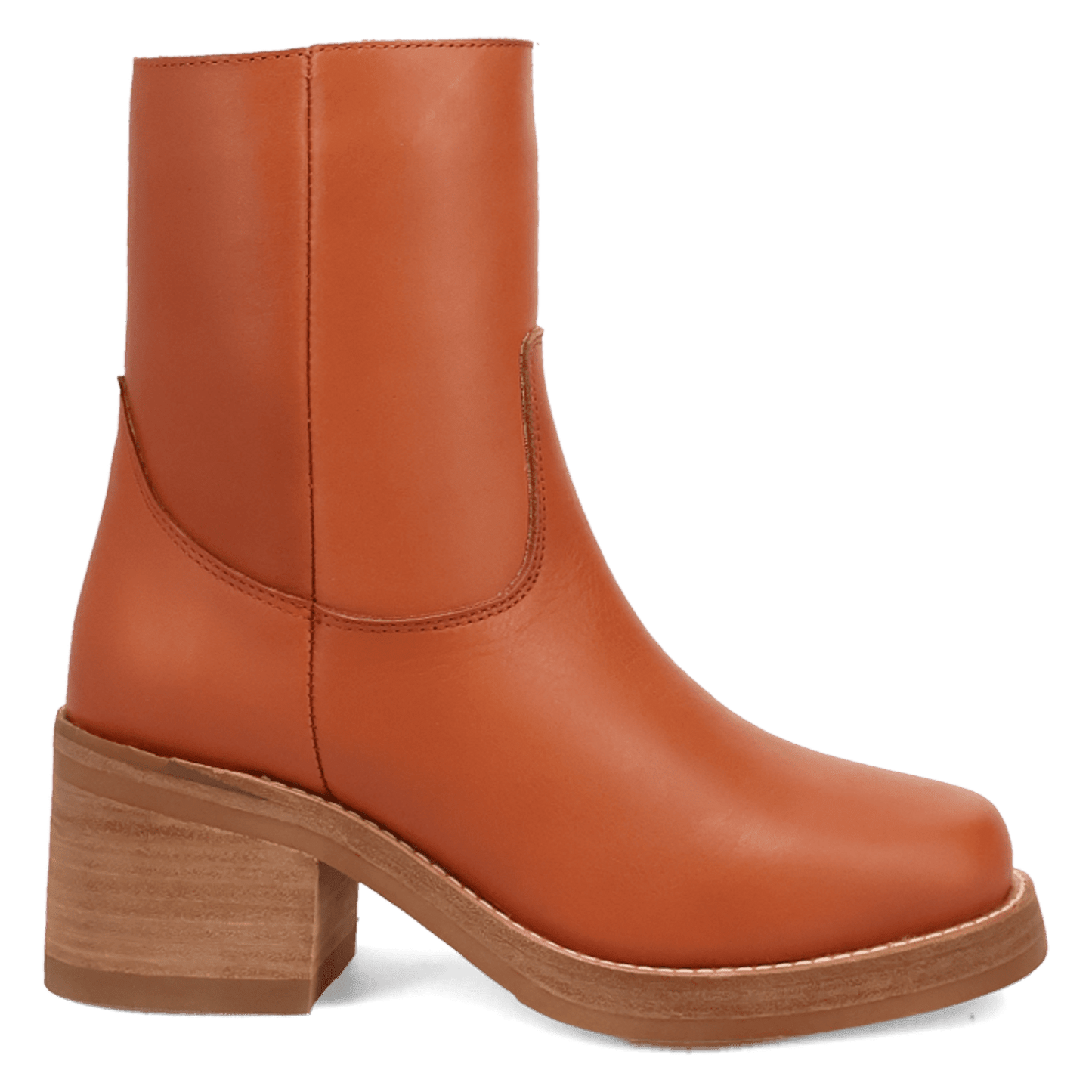 PRODUCT SHOT ROXY LEATHER BOOTIE AT 90 DEGREE INSIDE ANGLE