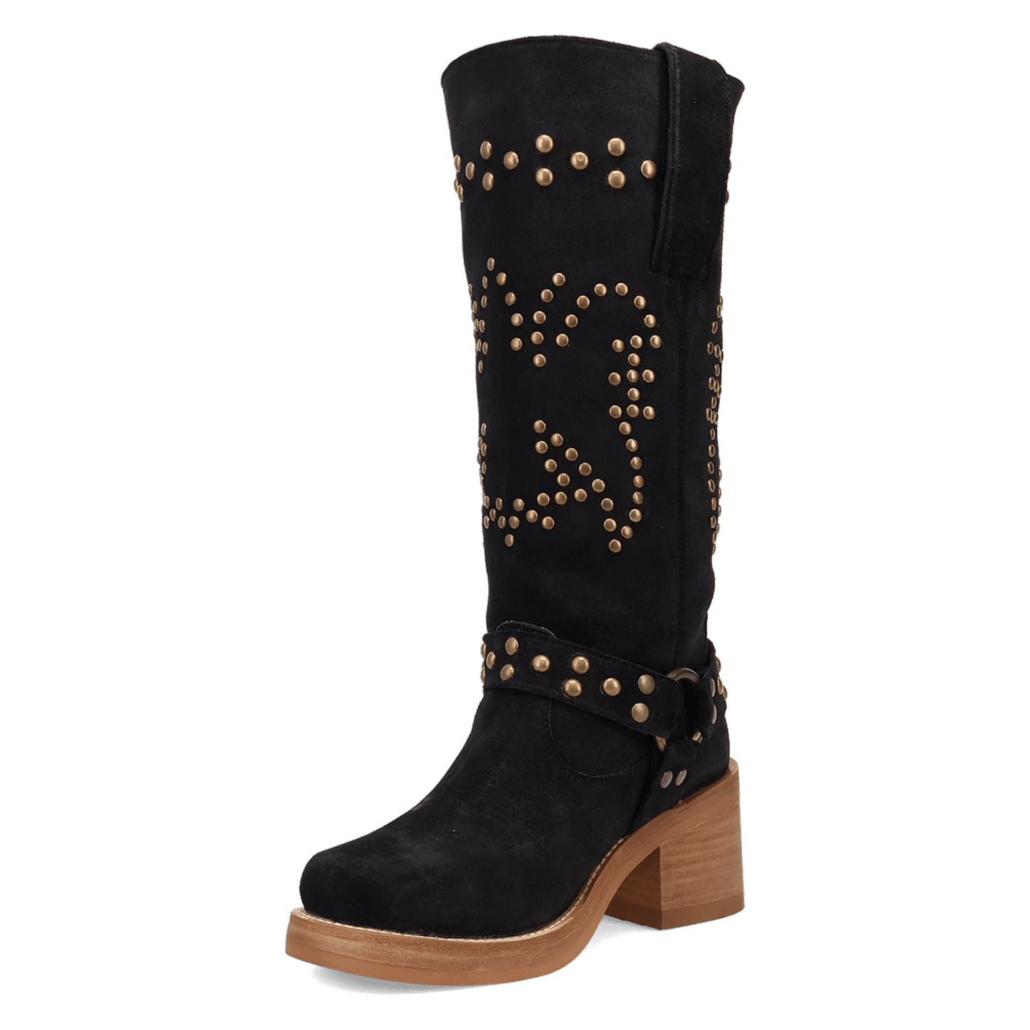 PRODUCT SHOT TROUBADOUR LEATHER BOOT AT 225 DEGREE ANGLE