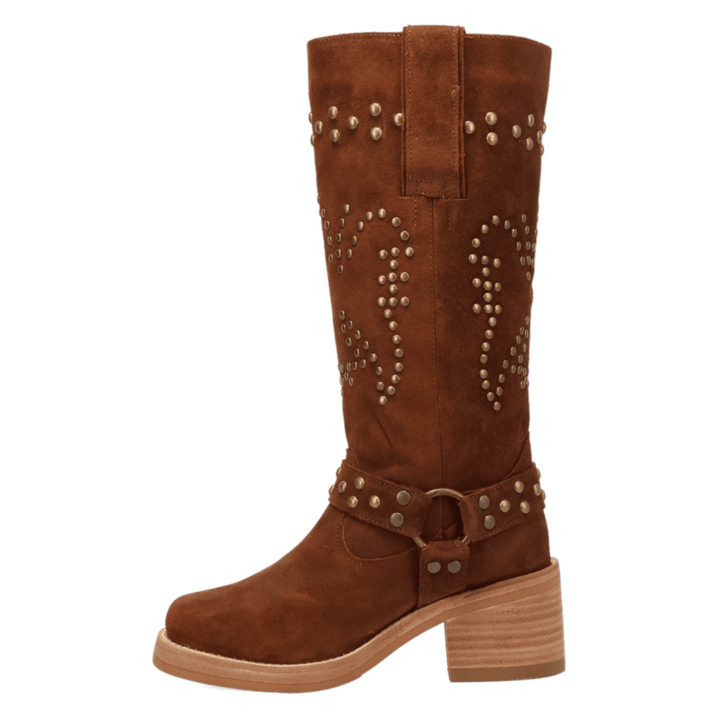 PRODUCT SHOT TROUBADOUR LEATHER BOOT AT 135 DEGREE OUTSIDE ANGLE