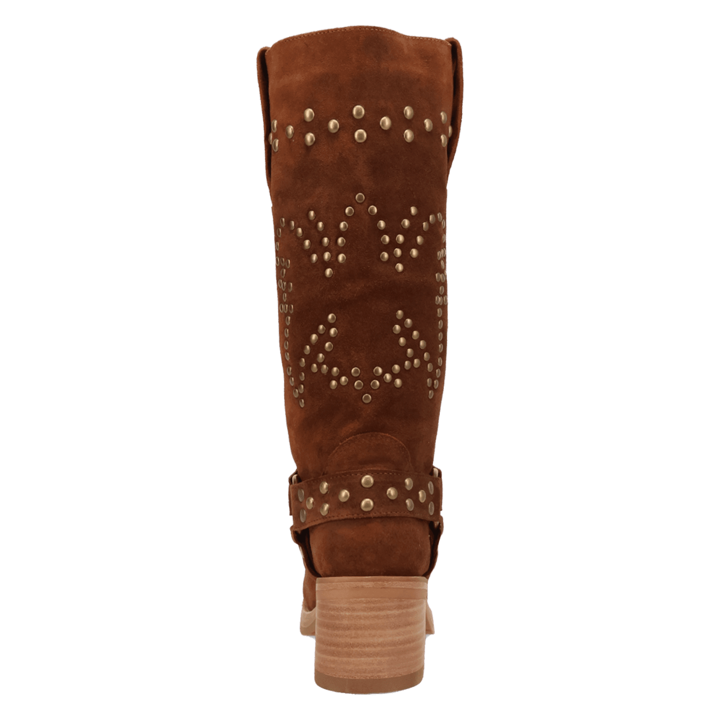 PRODUCT SHOT TROUBADOUR LEATHER BOOT AT 180 DEGREE BACK ANGLE