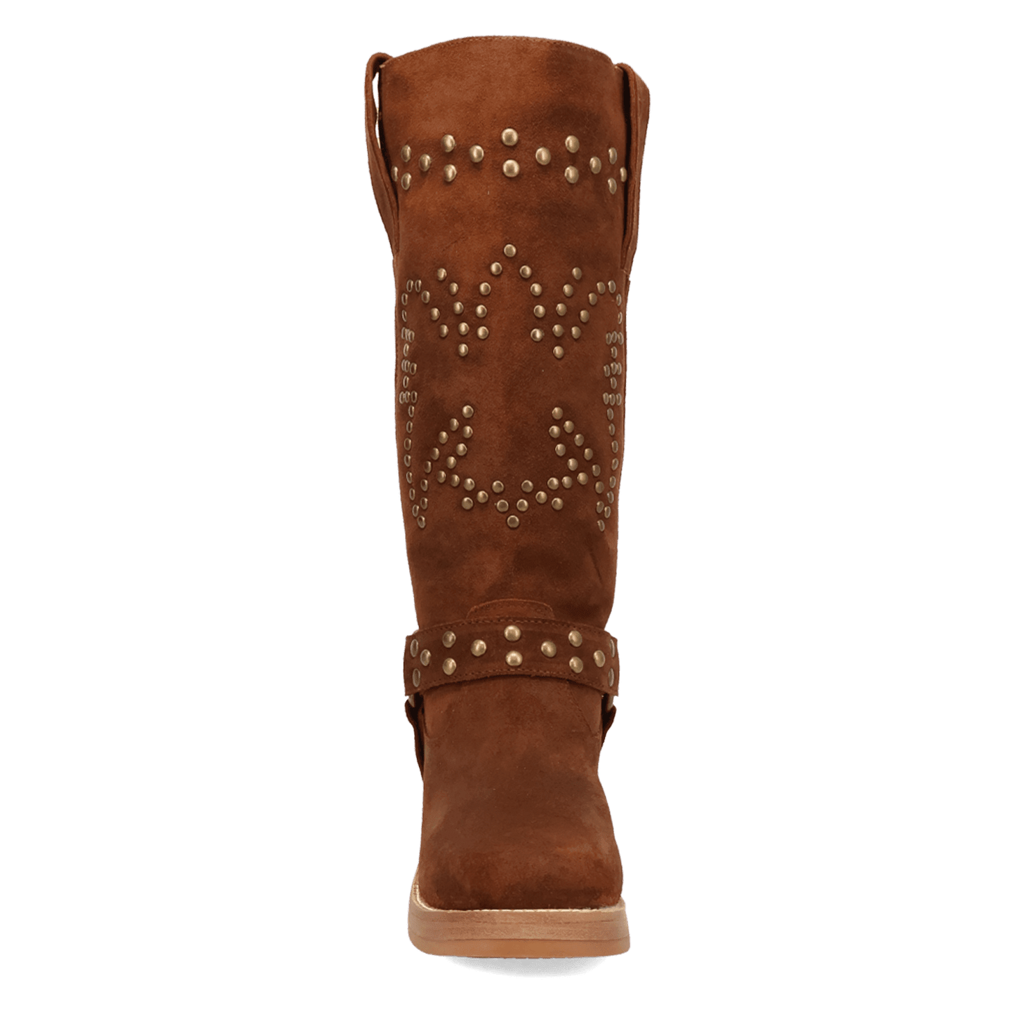 PRODUCT SHOT TROUBADOUR LEATHER BOOT AT FRONT ANGLE