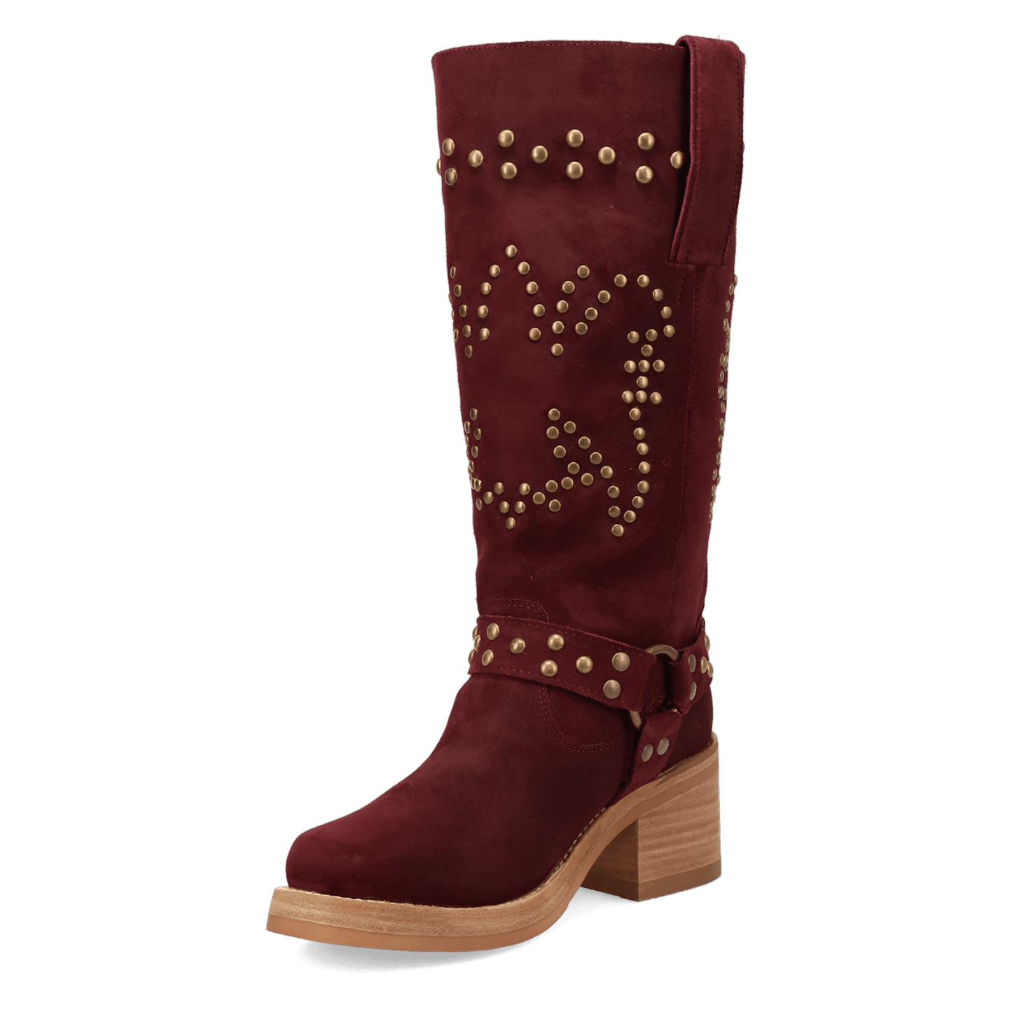 PRODUCT SHOT TROUBADOUR LEATHER BOOT AT 225 DEGREE ANGLE