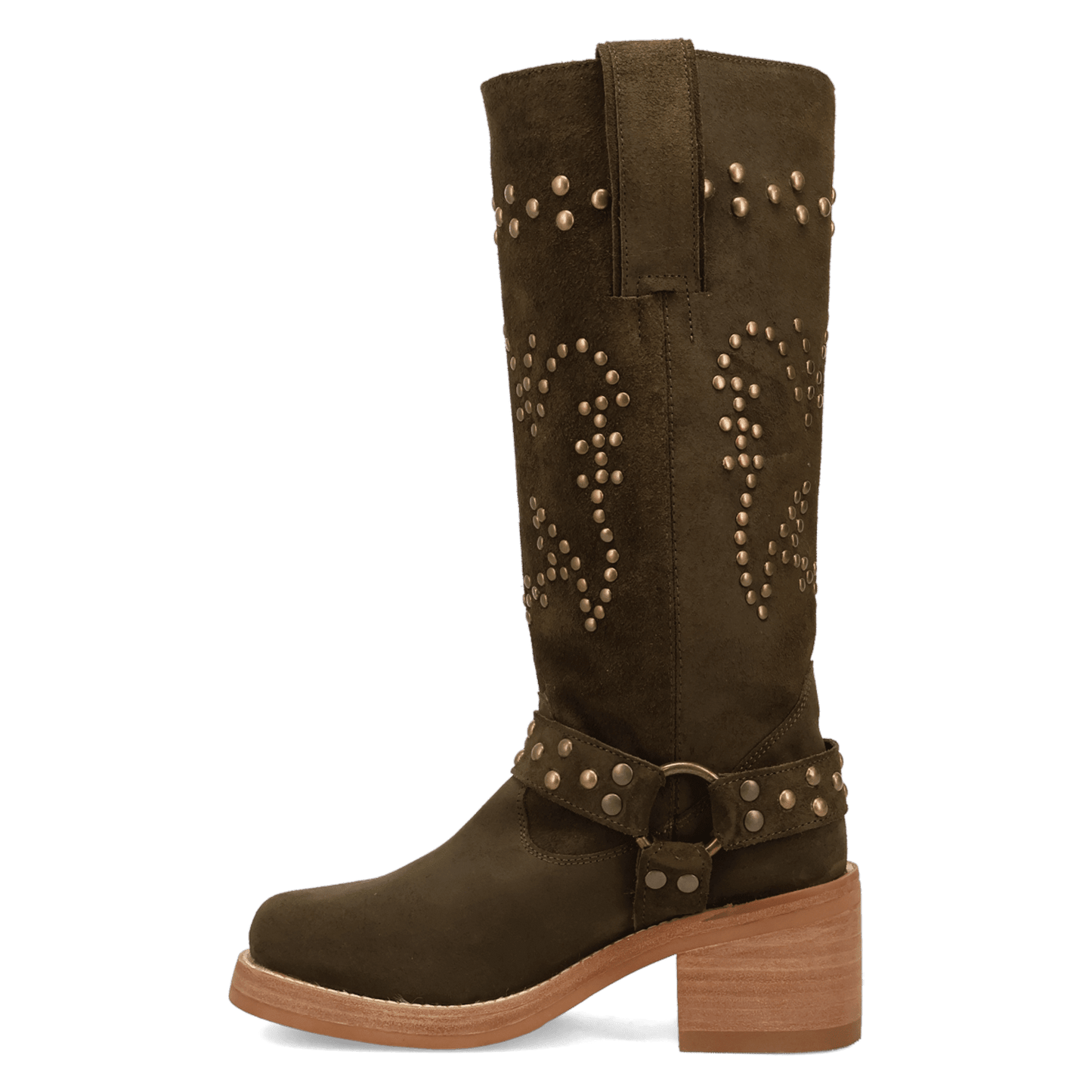 PRODUCT SHOT TROUBADOUR LEATHER BOOT AT 135 DEGREE OUTSIDE ANGLE