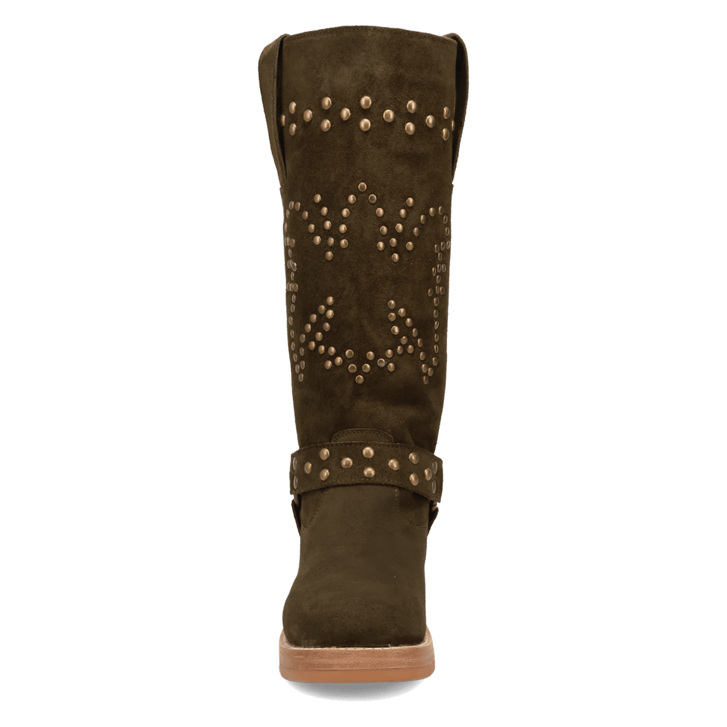 PRODUCT SHOT TROUBADOUR LEATHER BOOT AT FRONT ANGLE