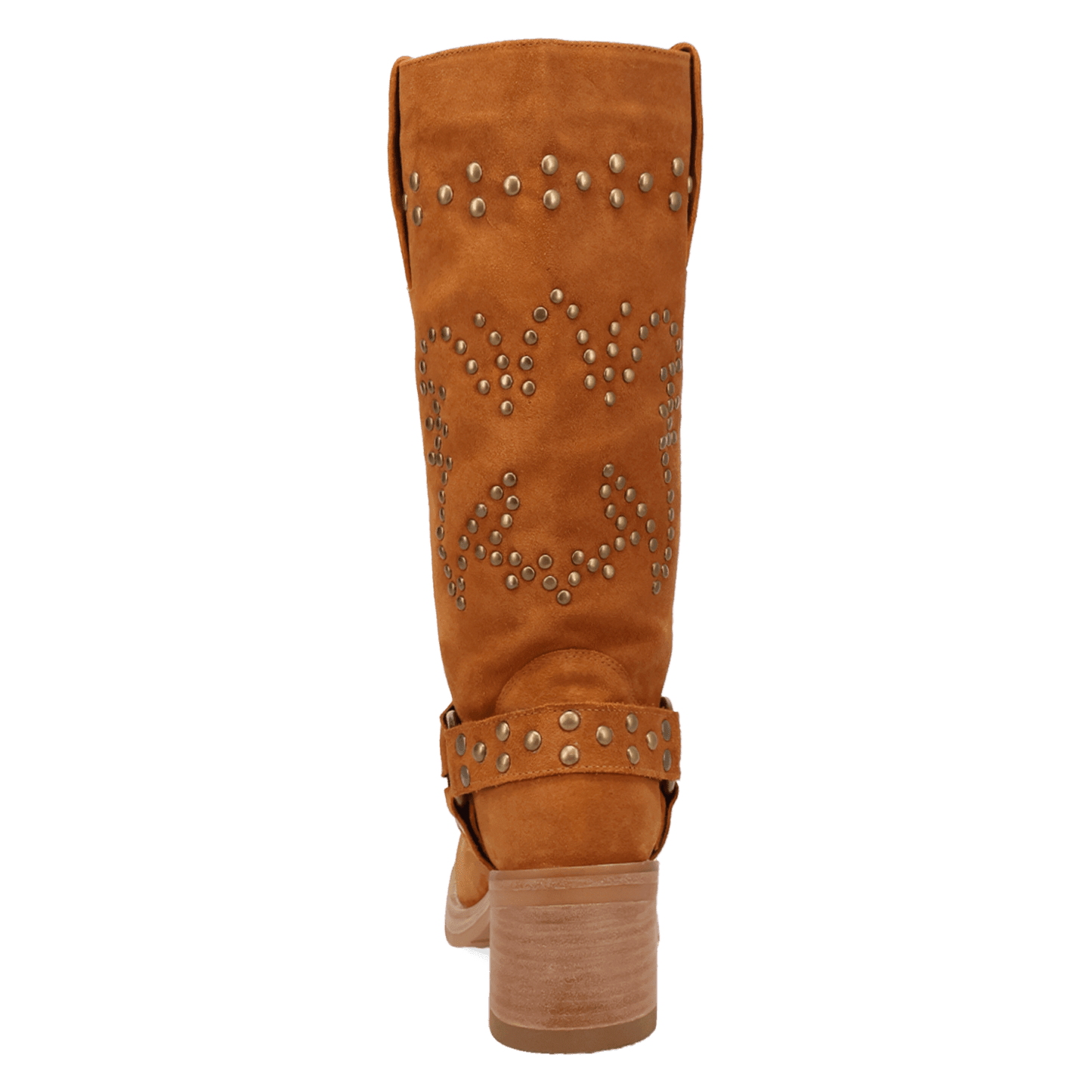 PRODUCT SHOT TROUBADOUR LEATHER BOOT AT 180 DEGREE BACK ANGLE