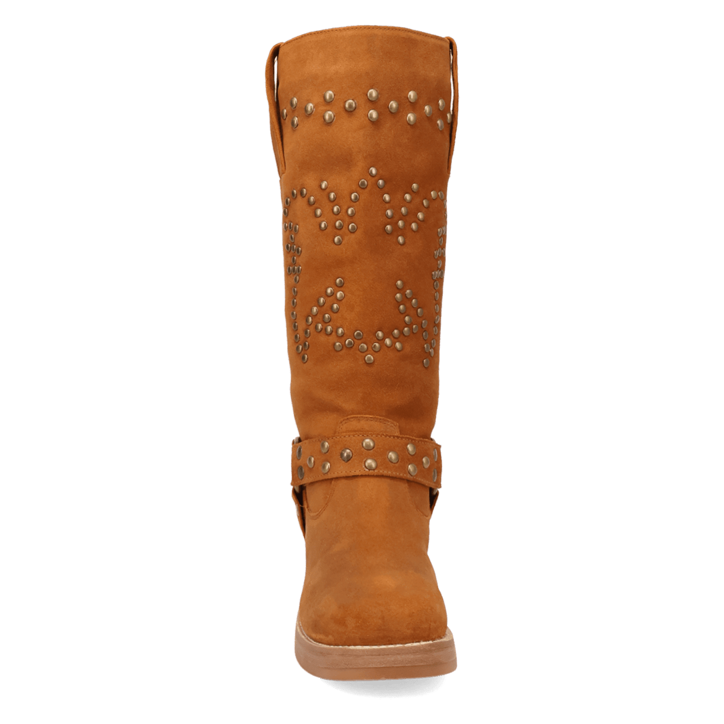 PRODUCT SHOT TROUBADOUR LEATHER BOOT AT FRONT ANGLE
