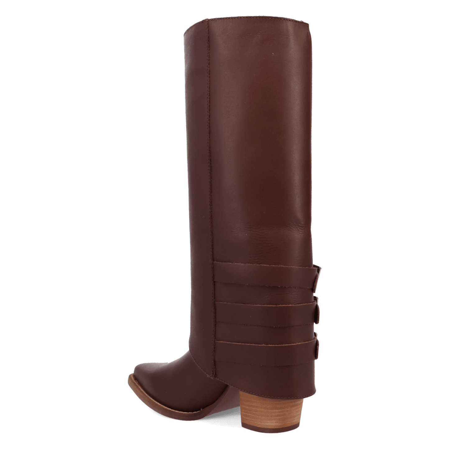 PRODUCT SHOT URBAN COWGIRL LEATHER BOOT AT 270 DEGREE ANGLE