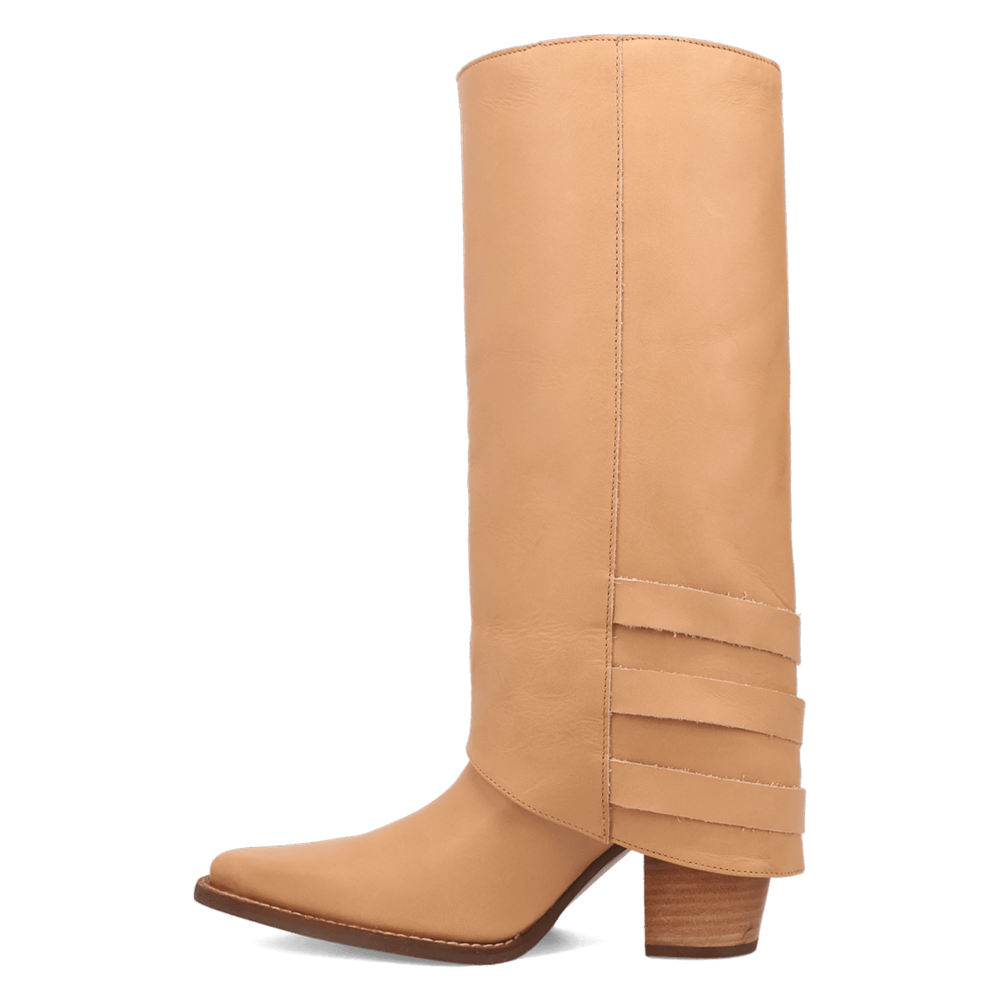 PRODUCT SHOT URBAN COWGIRL LEATHER BOOT AT 135 DEGREE OUTSIDE ANGLE