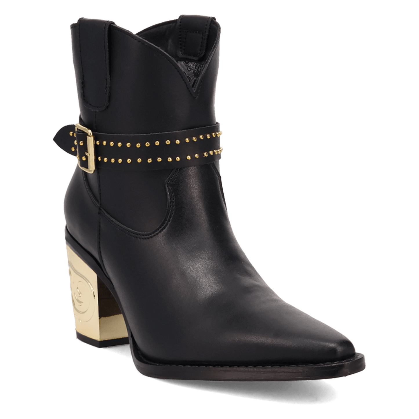 PRODUCT SHOT MILANO LEATHER BOOTIE AT 45 DEGREE ANGLE