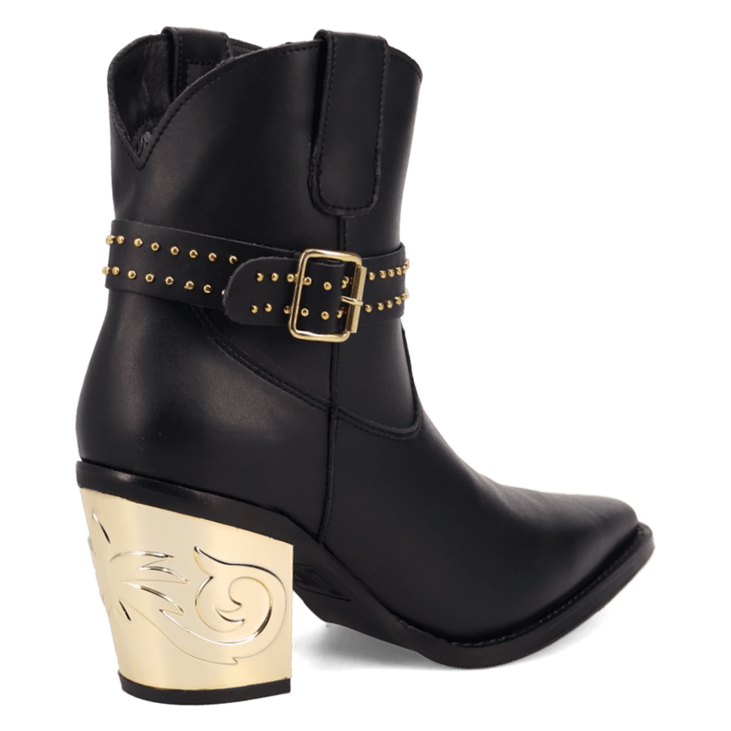 PRODUCT SHOT MILANO LEATHER BOOTIE AT 315 DEGREE ANGLE