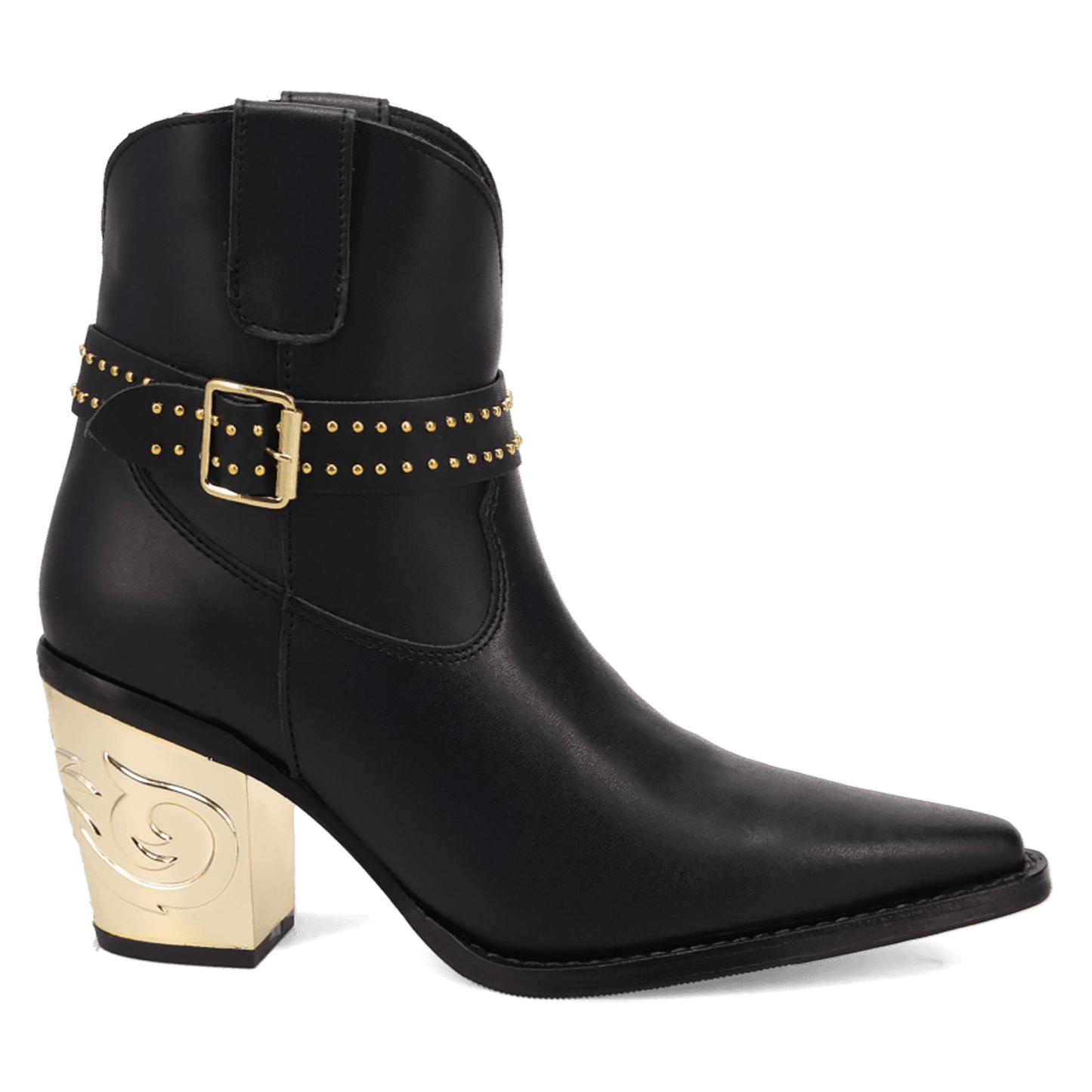 PRODUCT SHOT MILANO LEATHER BOOTIE AT 90 DEGREE INSIDE ANGLE
