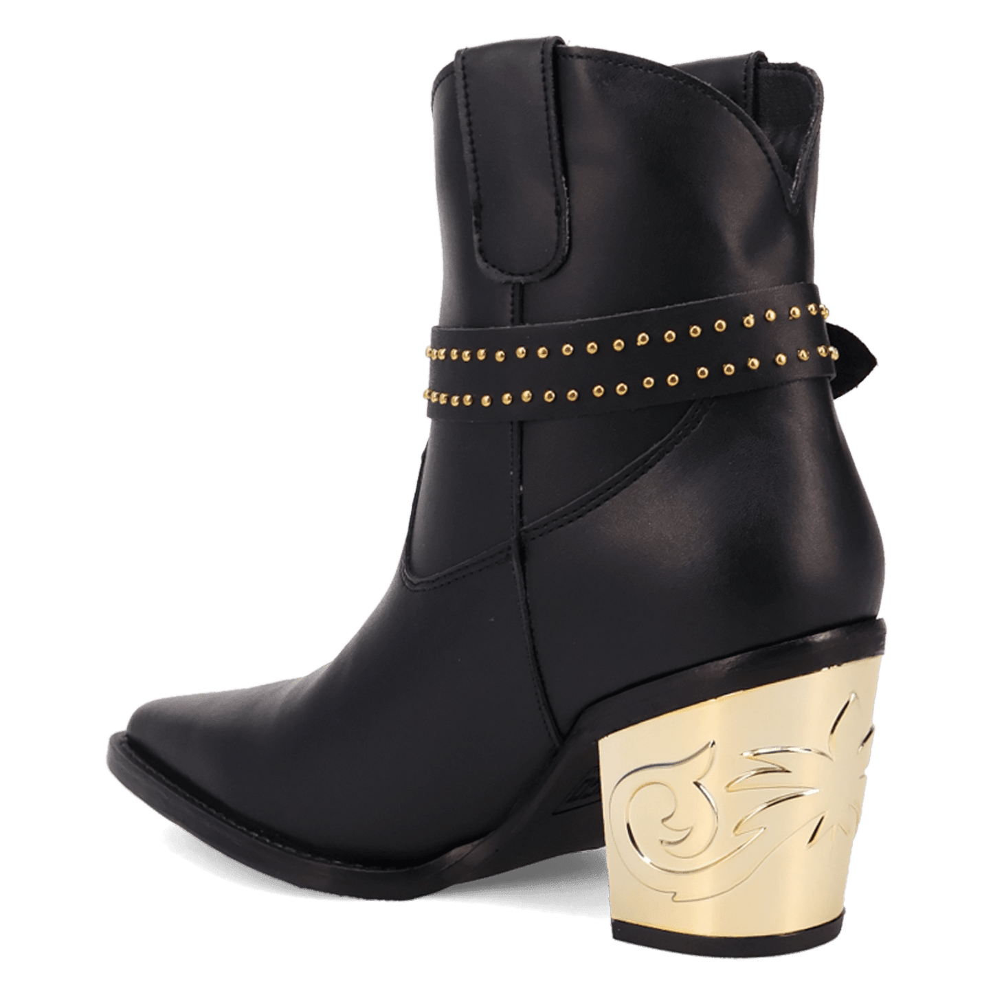 PRODUCT SHOT MILANO LEATHER BOOTIE AT 270 DEGREE ANGLE