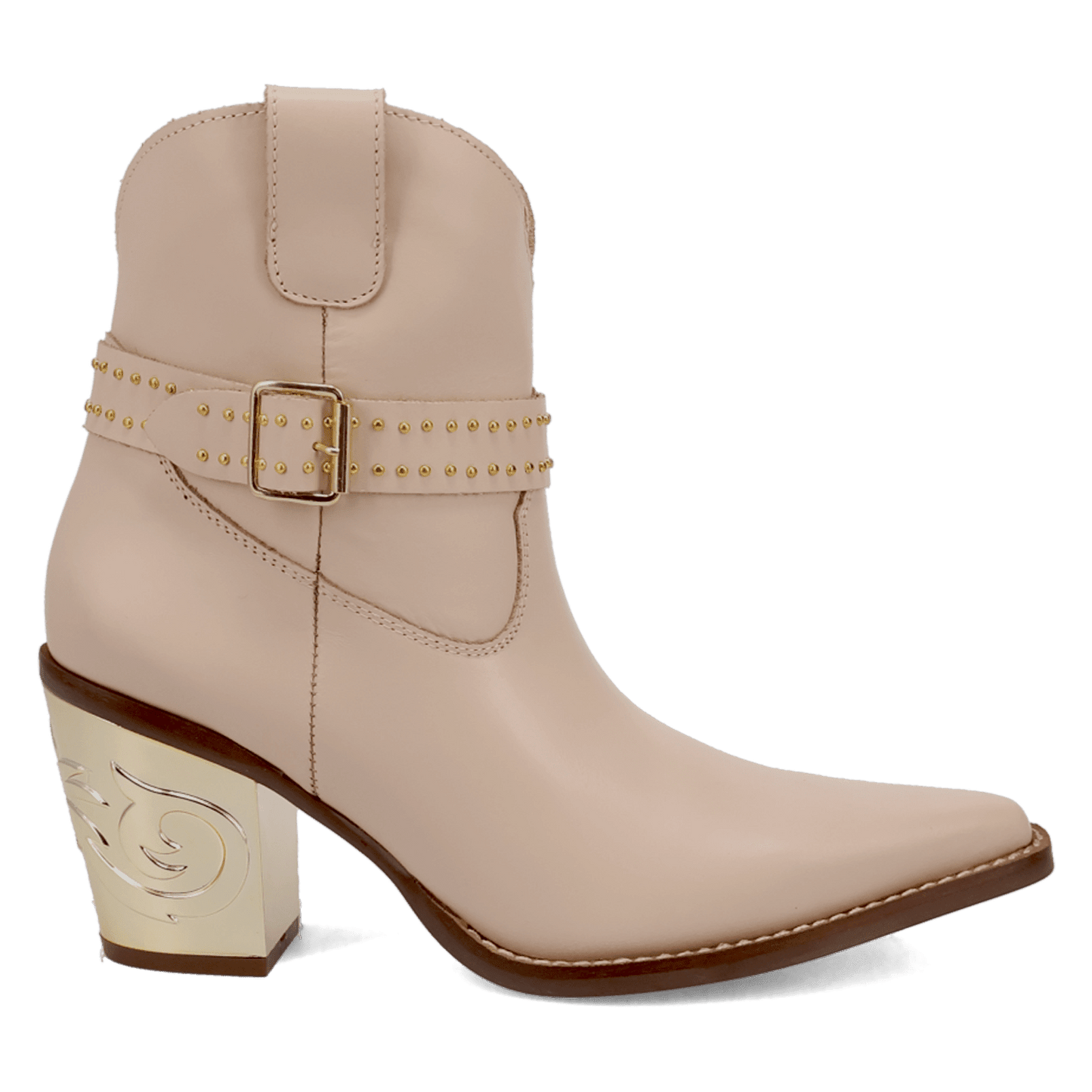PRODUCT SHOT MILANO LEATHER BOOTIE AT 90 DEGREE INSIDE ANGLE