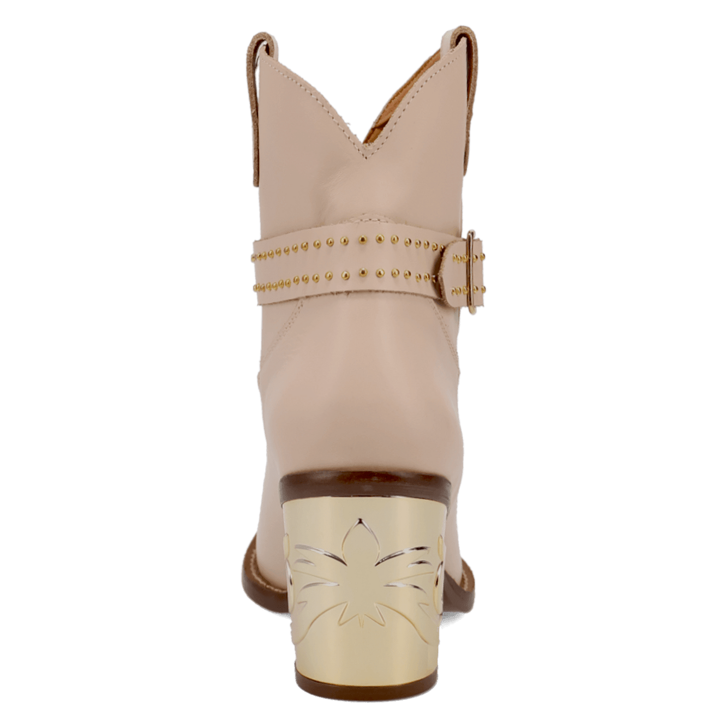 PRODUCT SHOT MILANO LEATHER BOOTIE AT 180 DEGREE BACK ANGLE